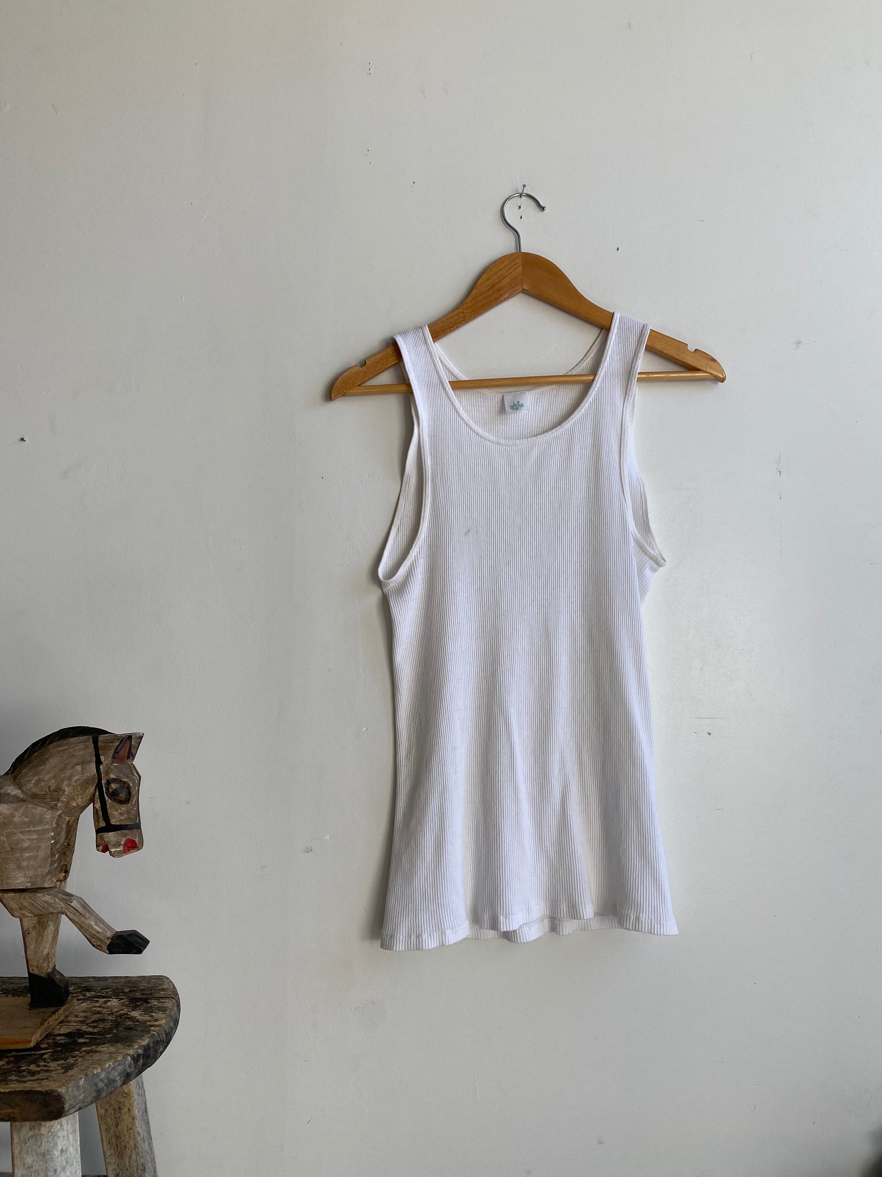 1980s Faded Hanes Ribbed Tank (M/L)