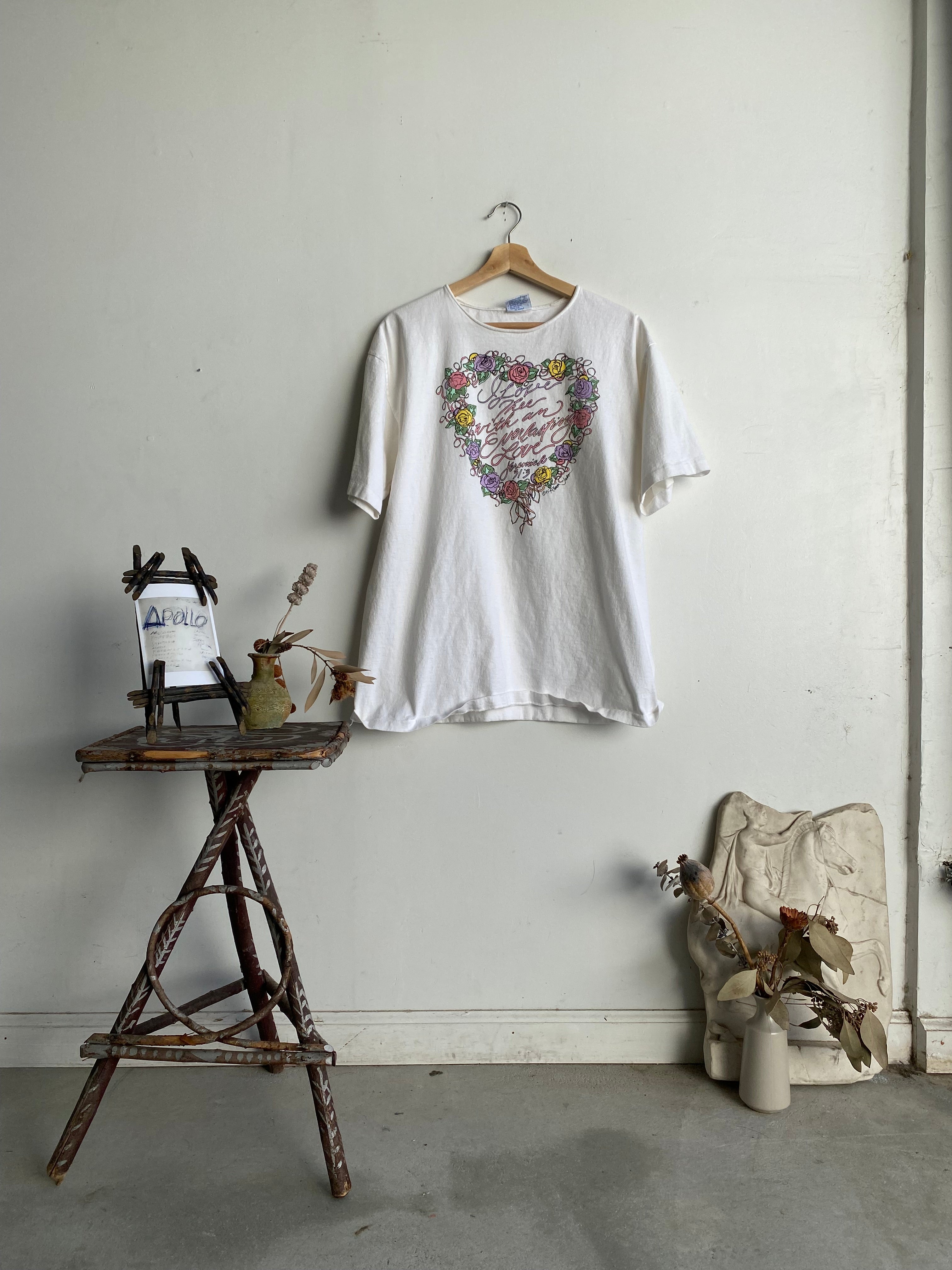 1995 Floral Heart T-Shirt (XL)