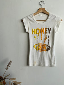 1980s Ribbed Honey T-Shirt (S)