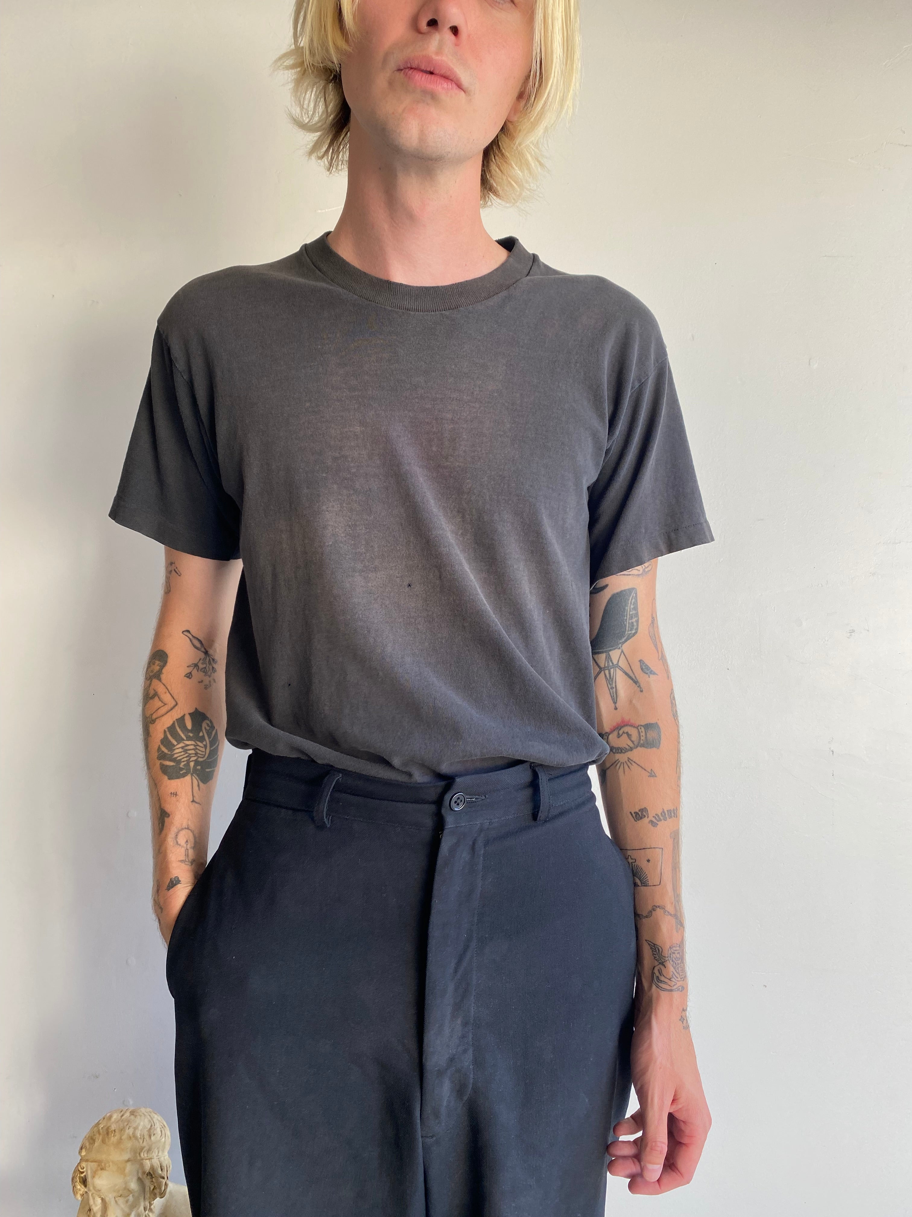 1990s Sunfaded Black Blank (M)