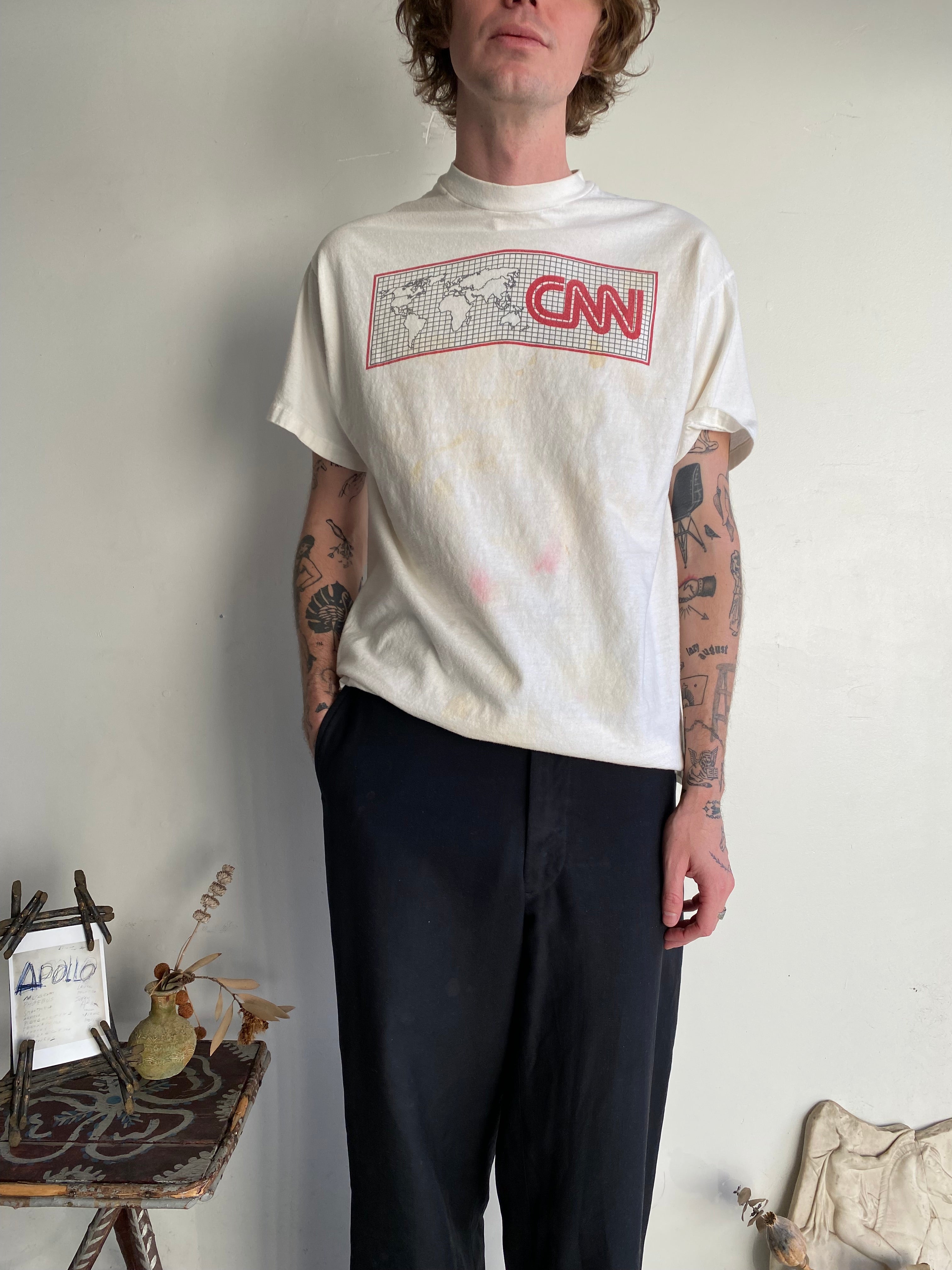 1980s Stained CNN T-Shirt (M/L)