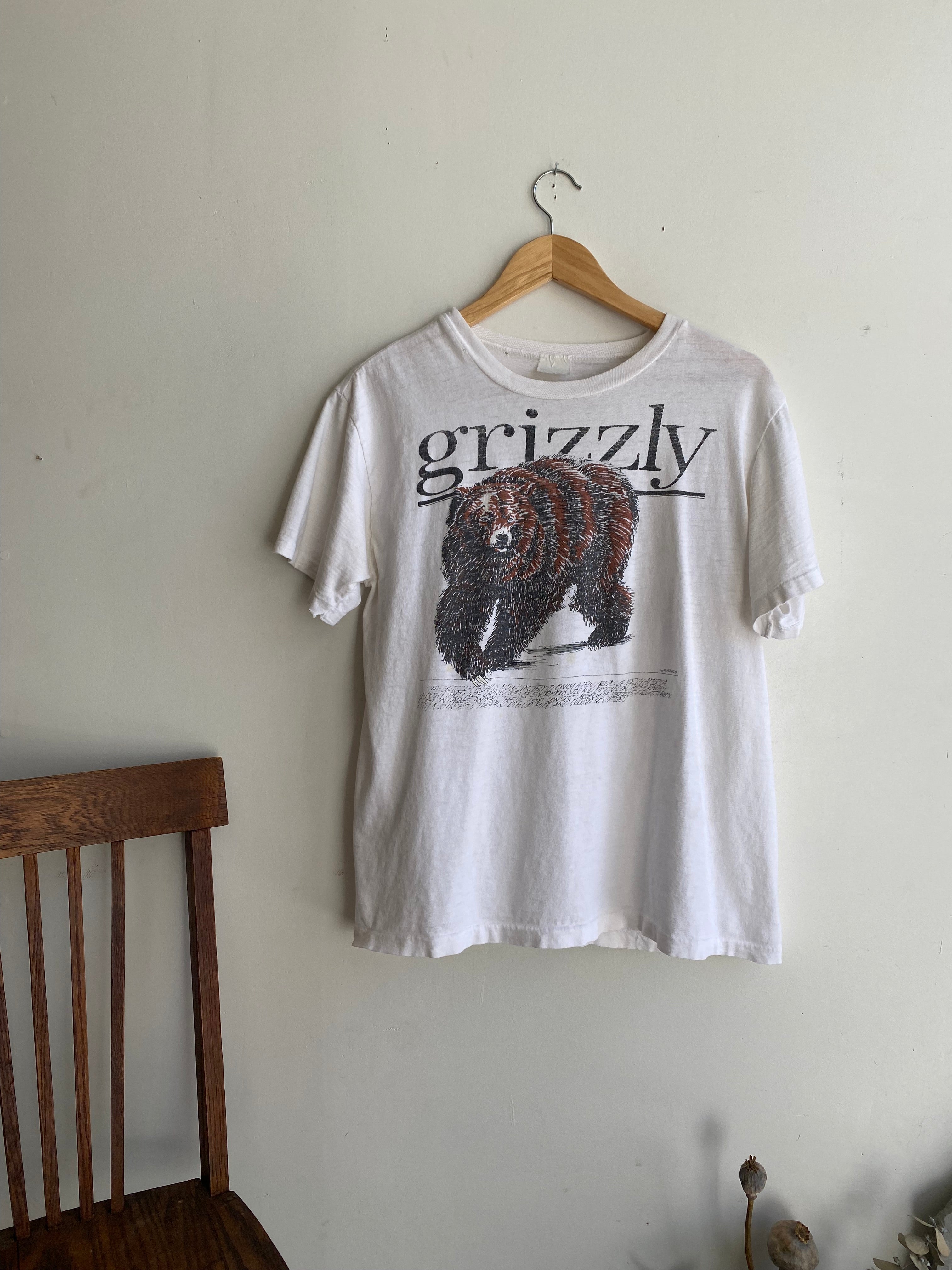 1980s Well Worn Grizzly T-Shirt (M)