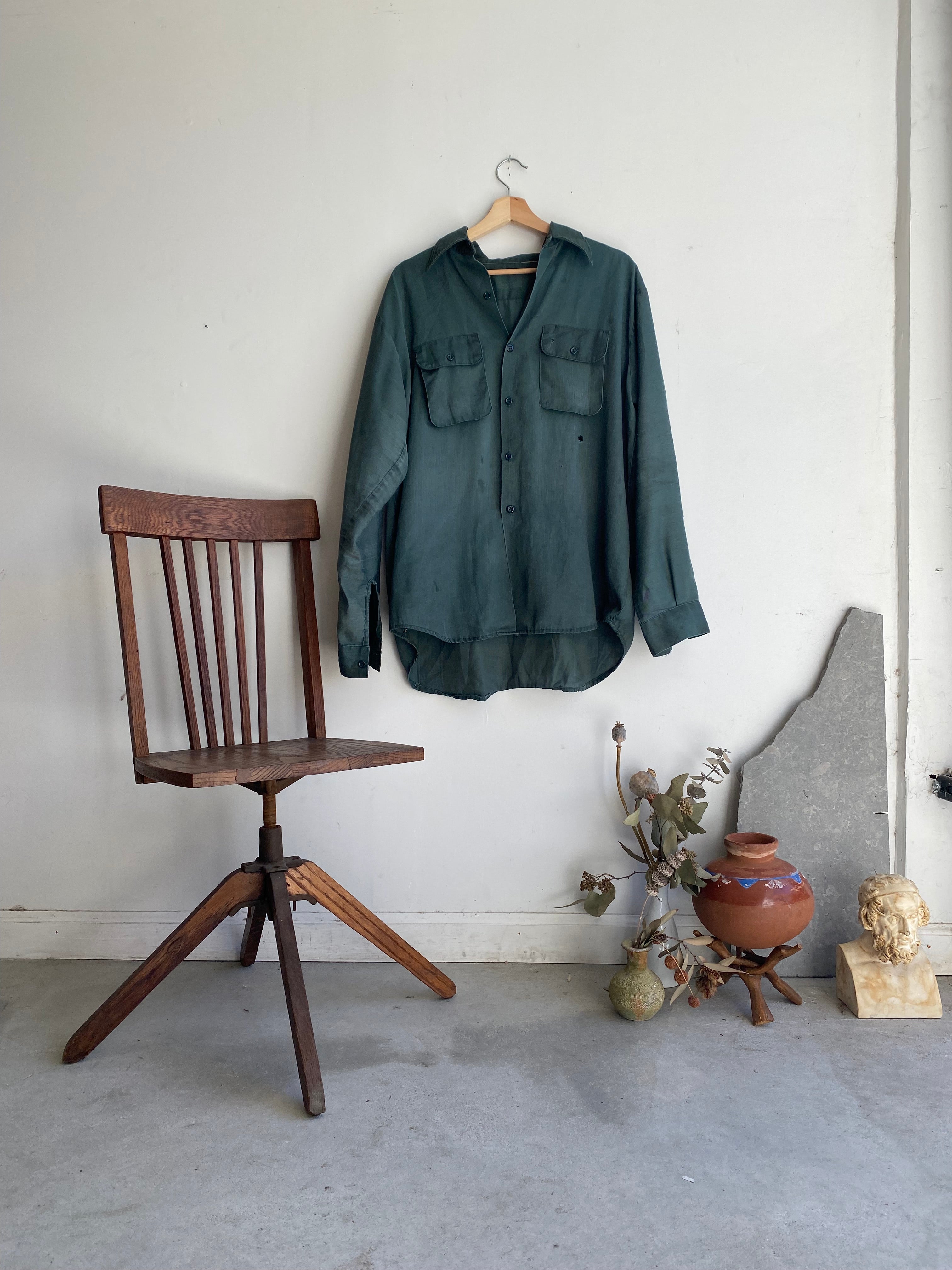 1960s Thrashed Work Shirt (XL)