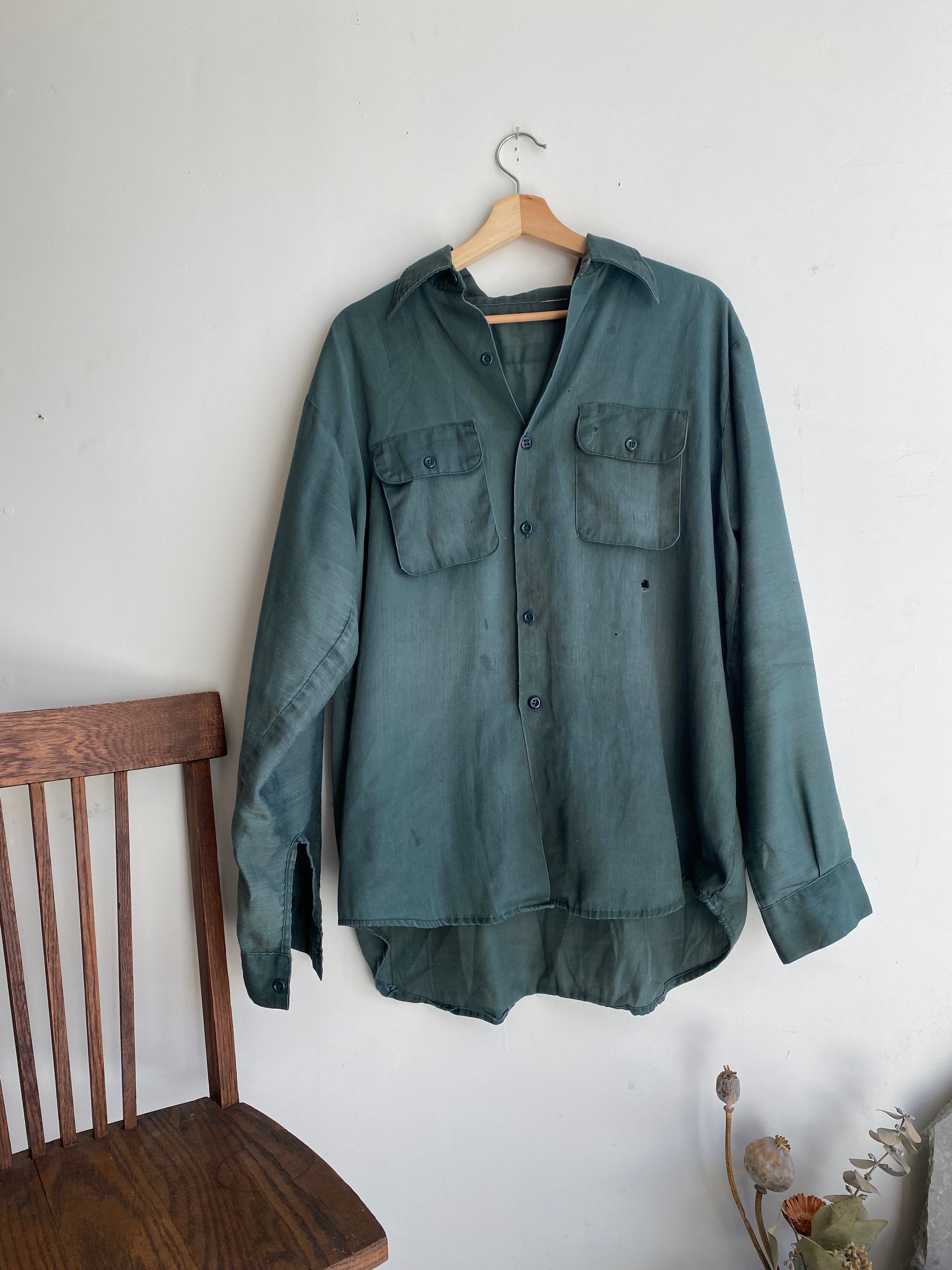 1960s Thrashed Work Shirt (XL)