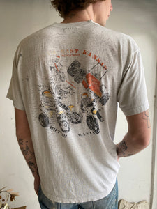 1980s Well-Worn North East Kansas Motocross Tee (M)
