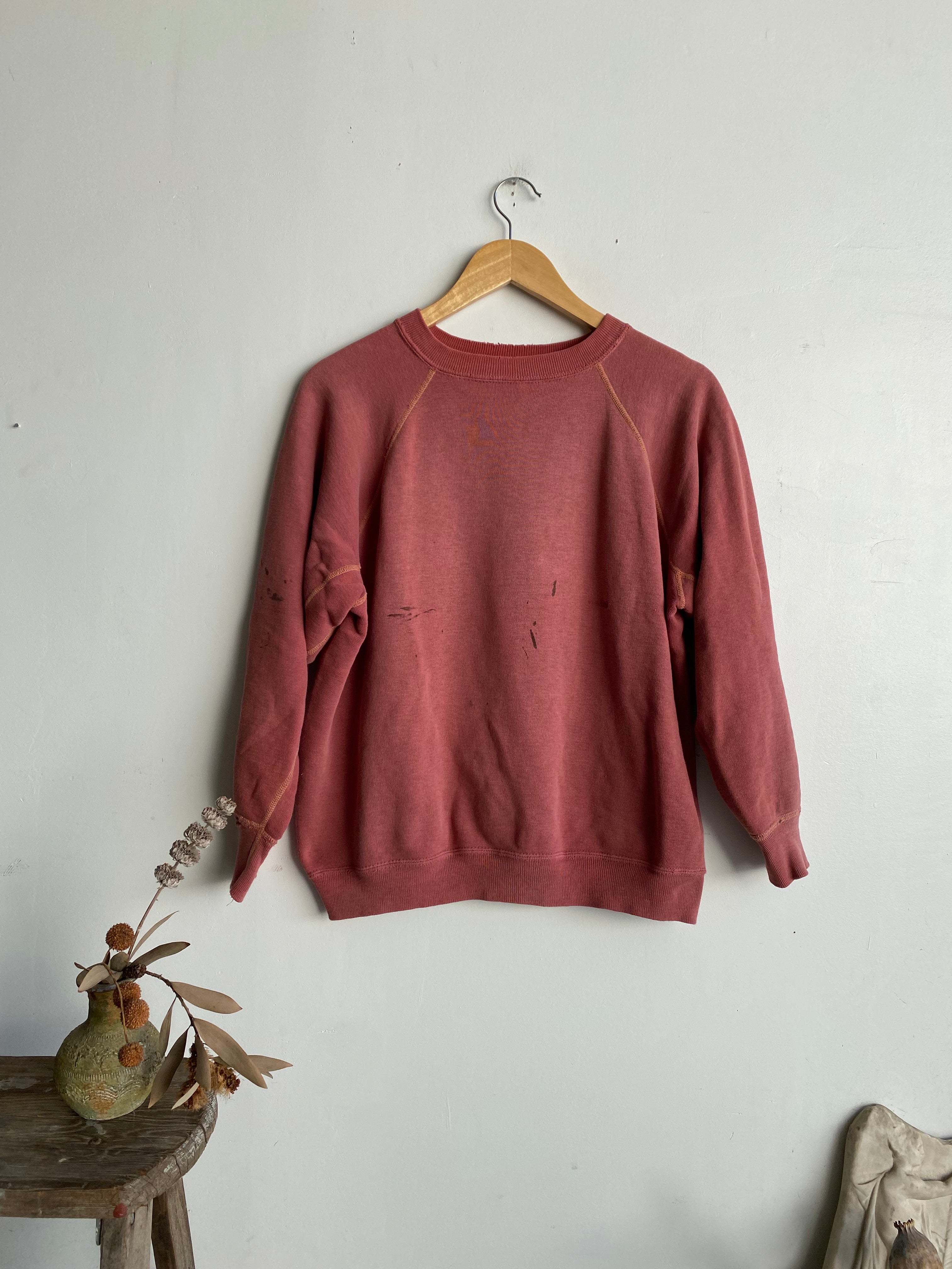 1960s Faded Red Sweatshirt (Boxy M)
