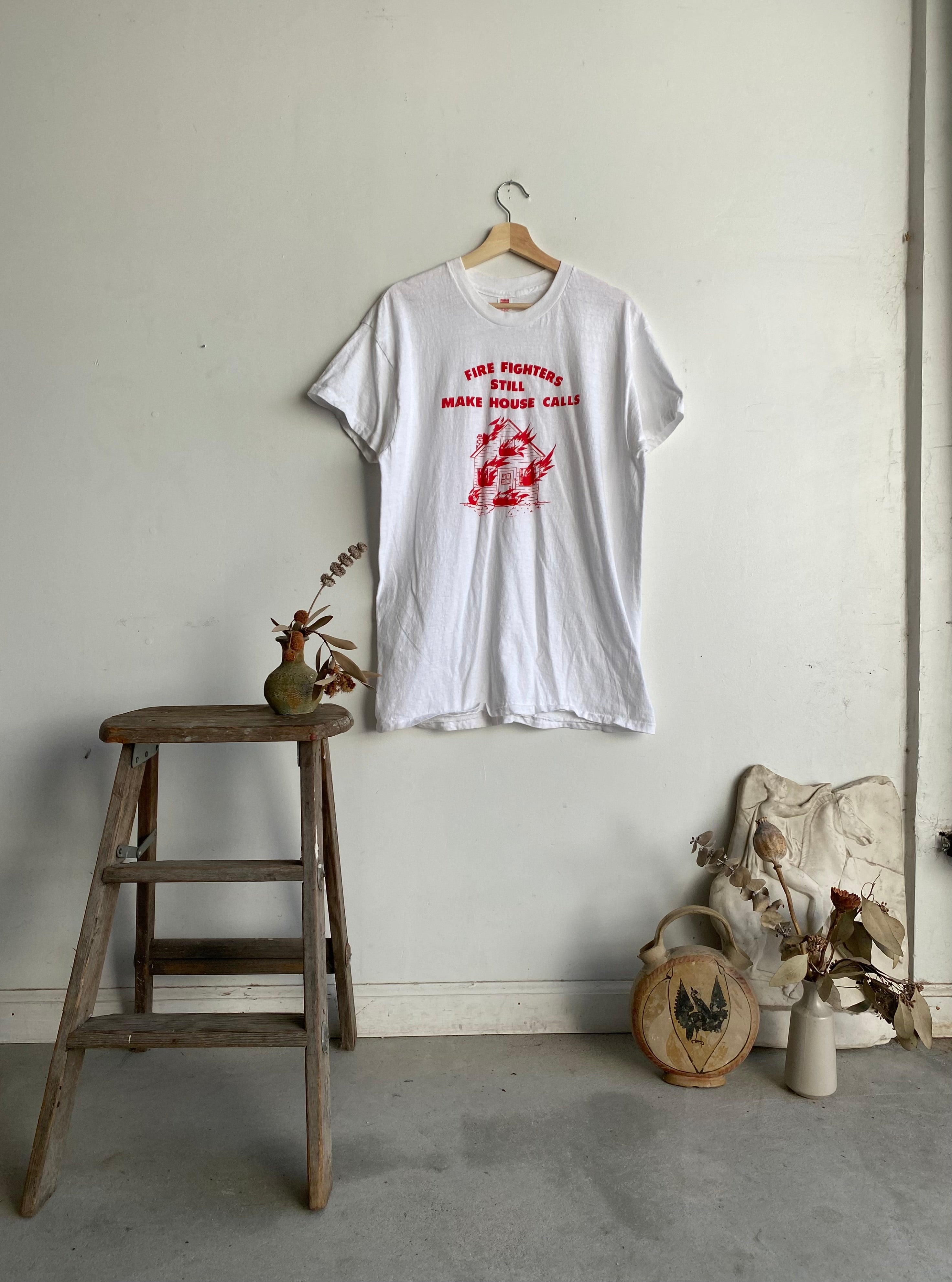 1980s "Fire Fighters Still Make House Calls" Tee (L)
