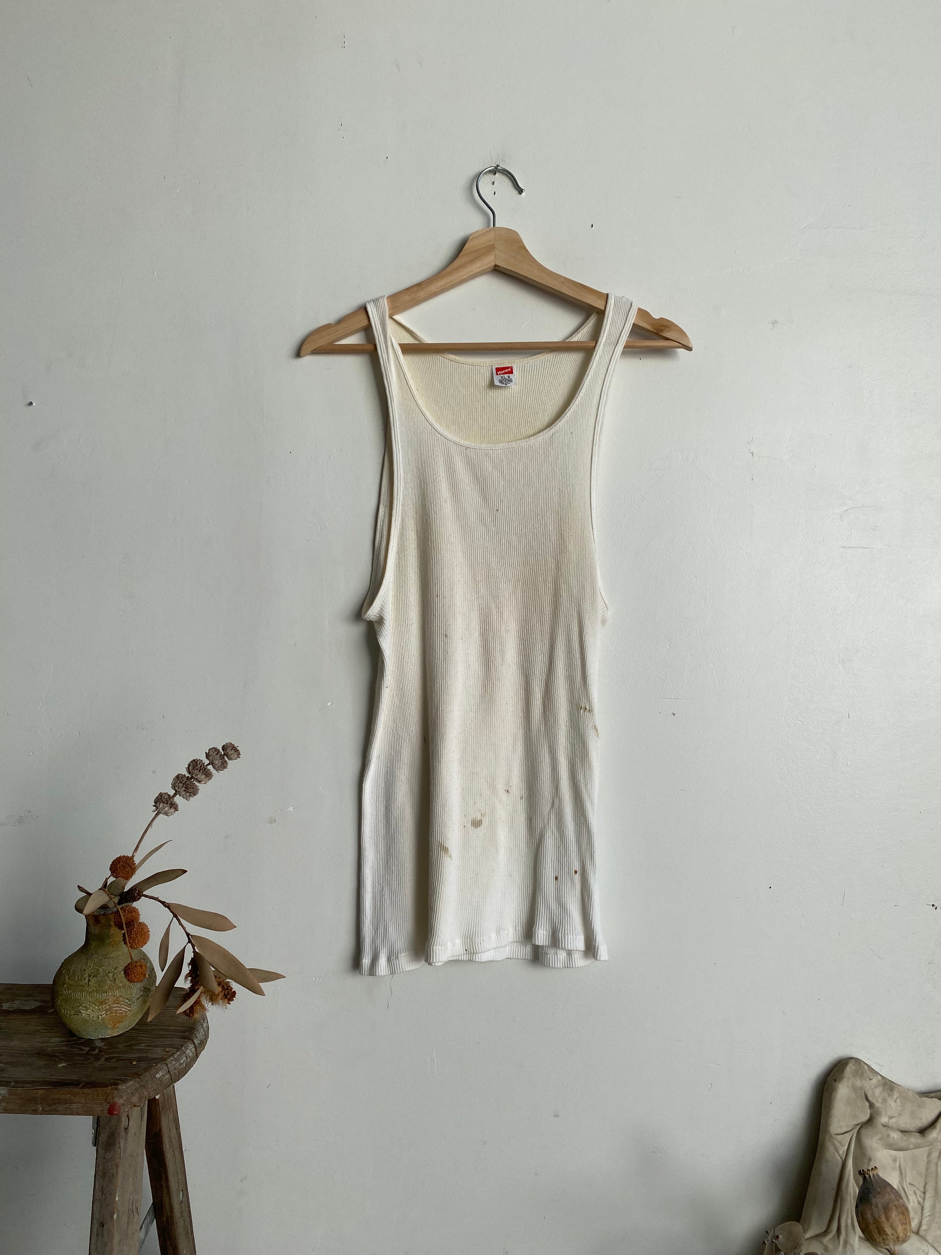 1980s Stained Hanes Tank (L/XL)