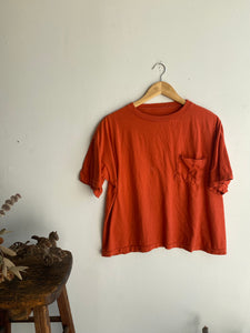 1980s Burnt Orange Pocket Blank (Boxy M)