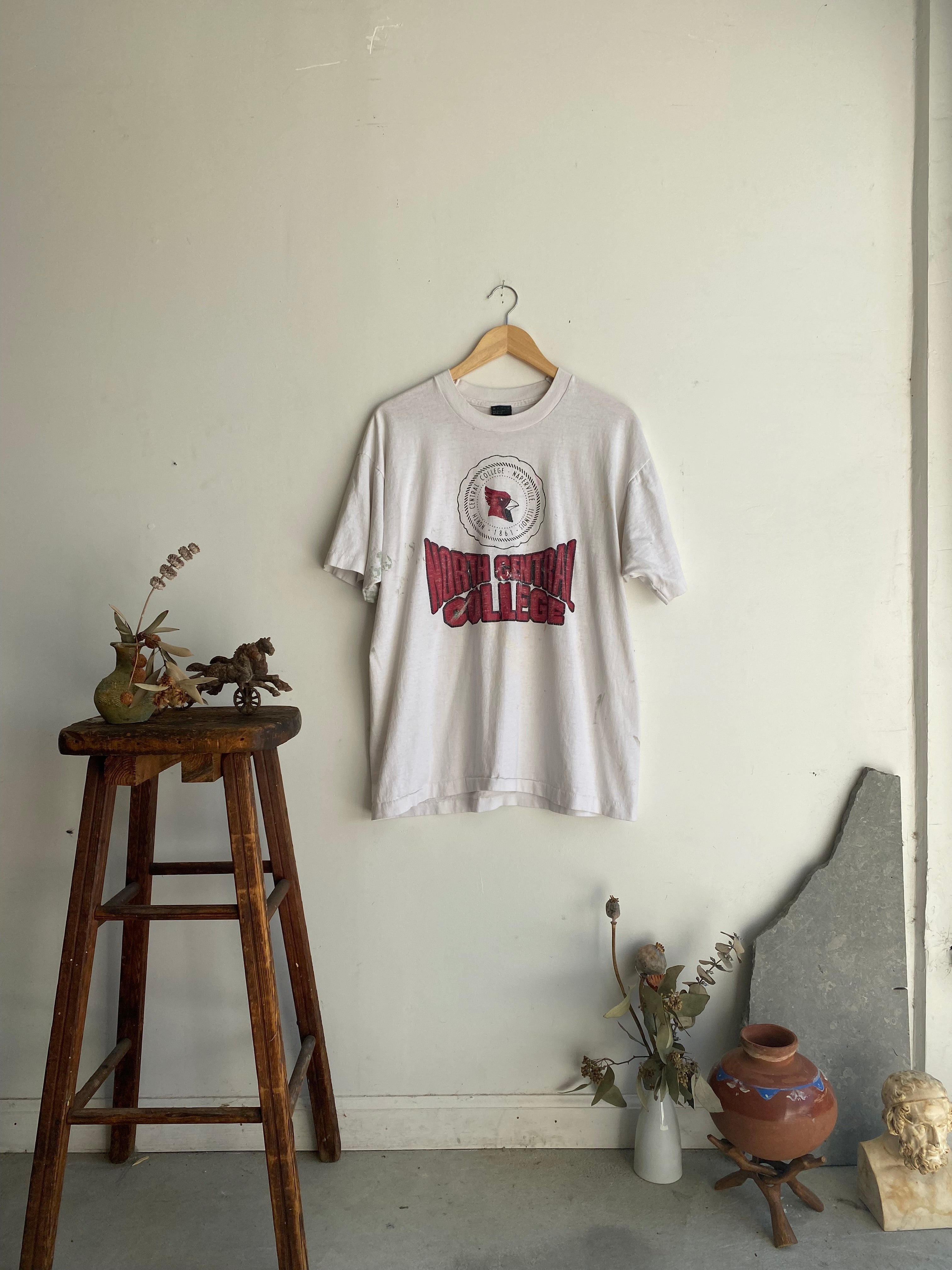 1980s Thrashed North Central College Tee (L/XL)