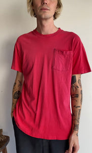 1980s Faded Red Pocket Blank (M/L)