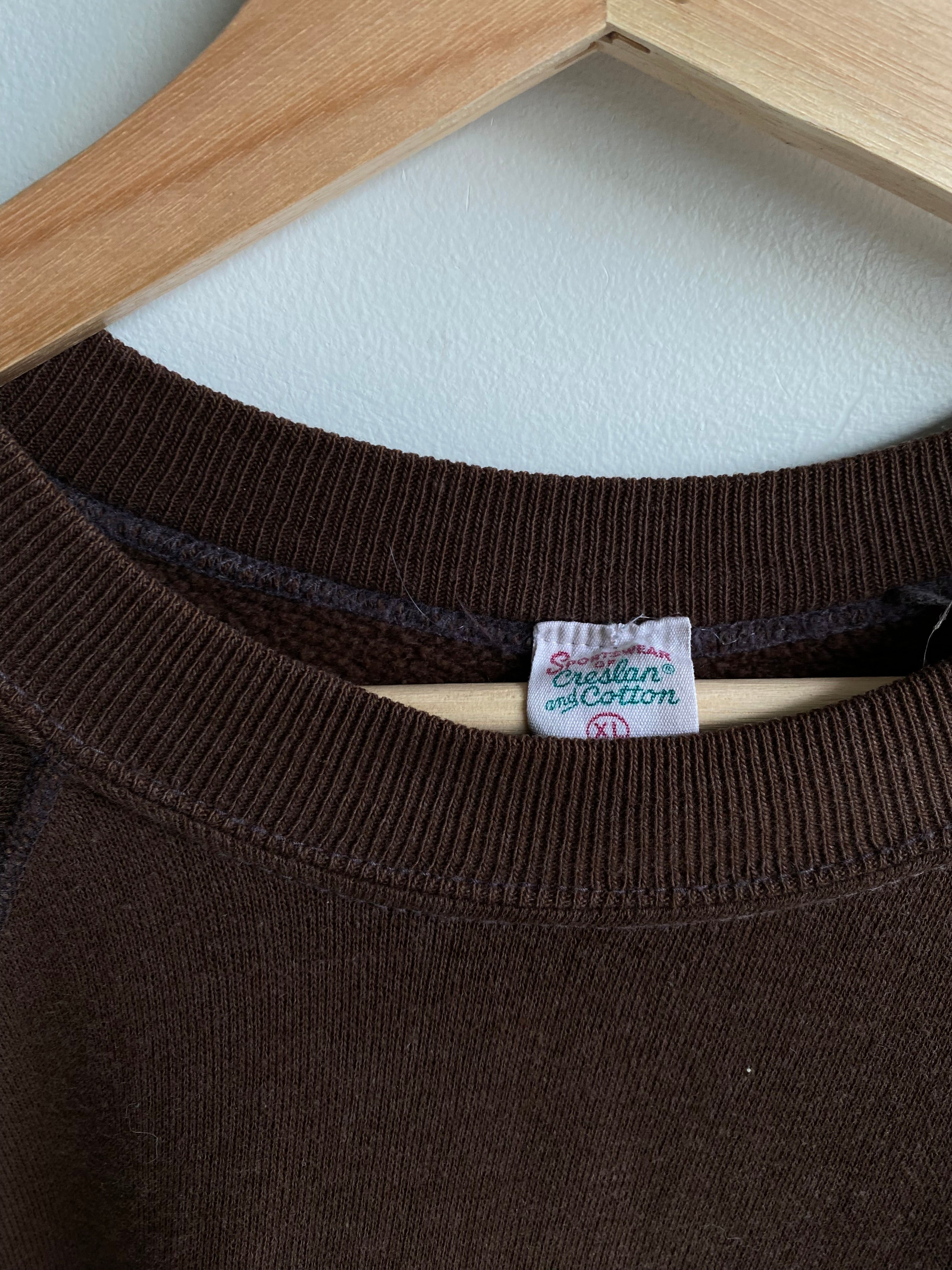 1970s Faded Brown Sweatshirt (L)