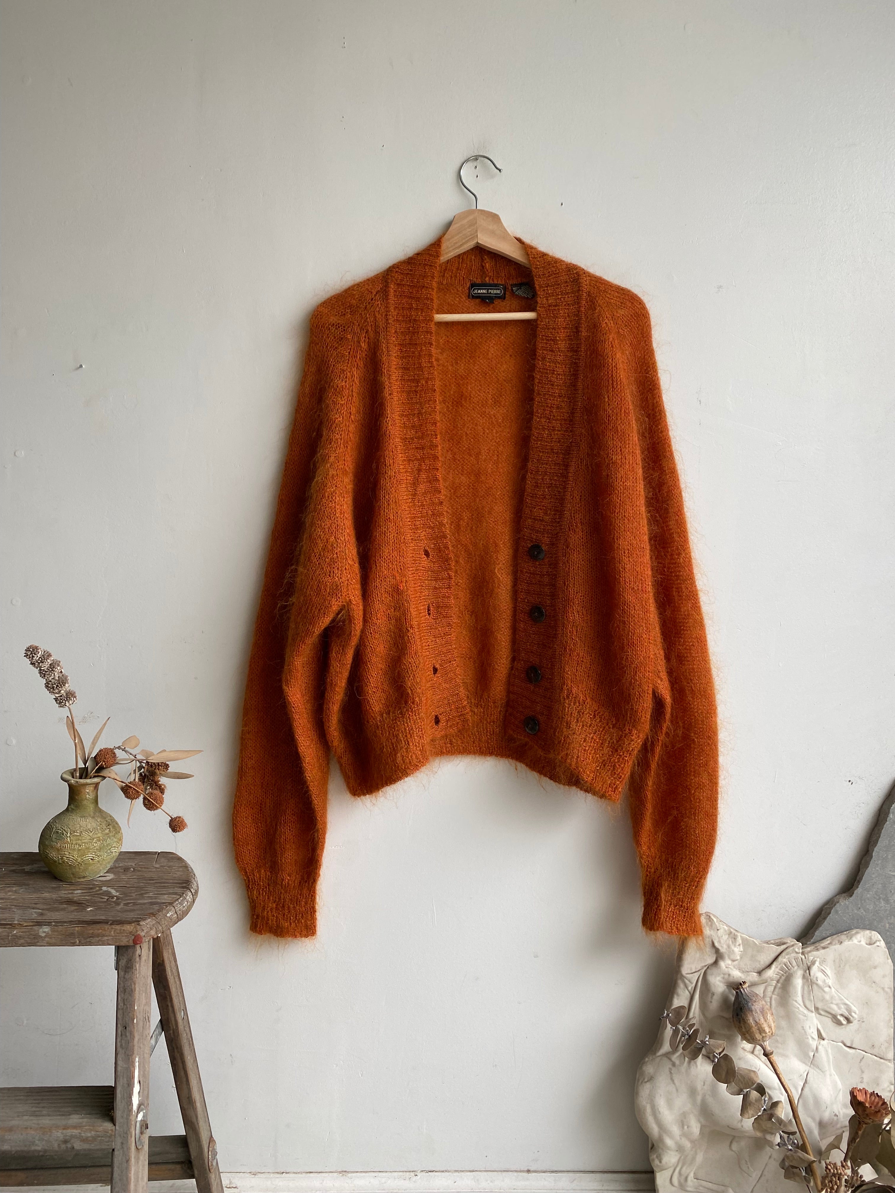 1980s Jeanne Pierre Mohair Cardigan (Boxy M)