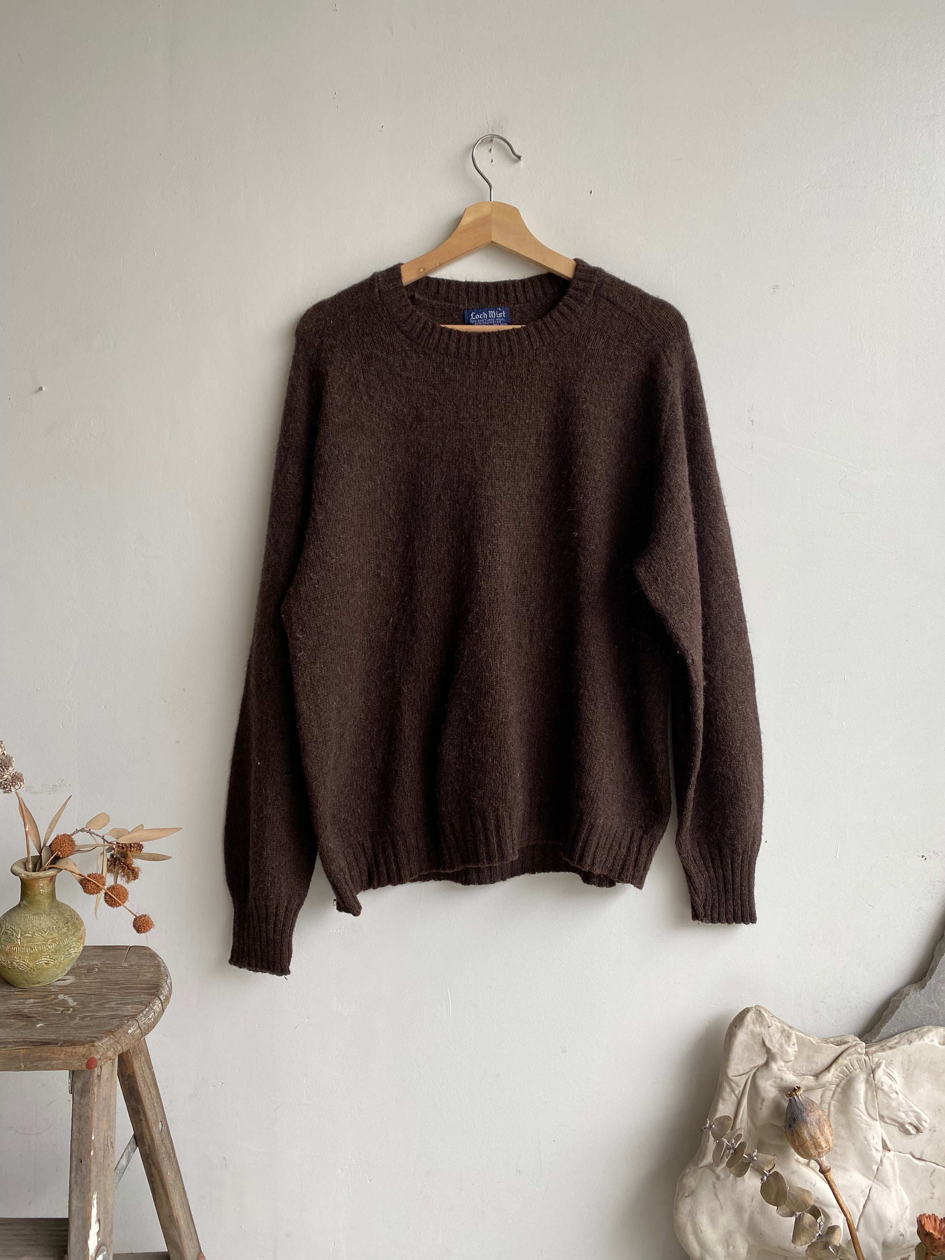 1960s Soft Brown Wool Sweatshirt (M/L)