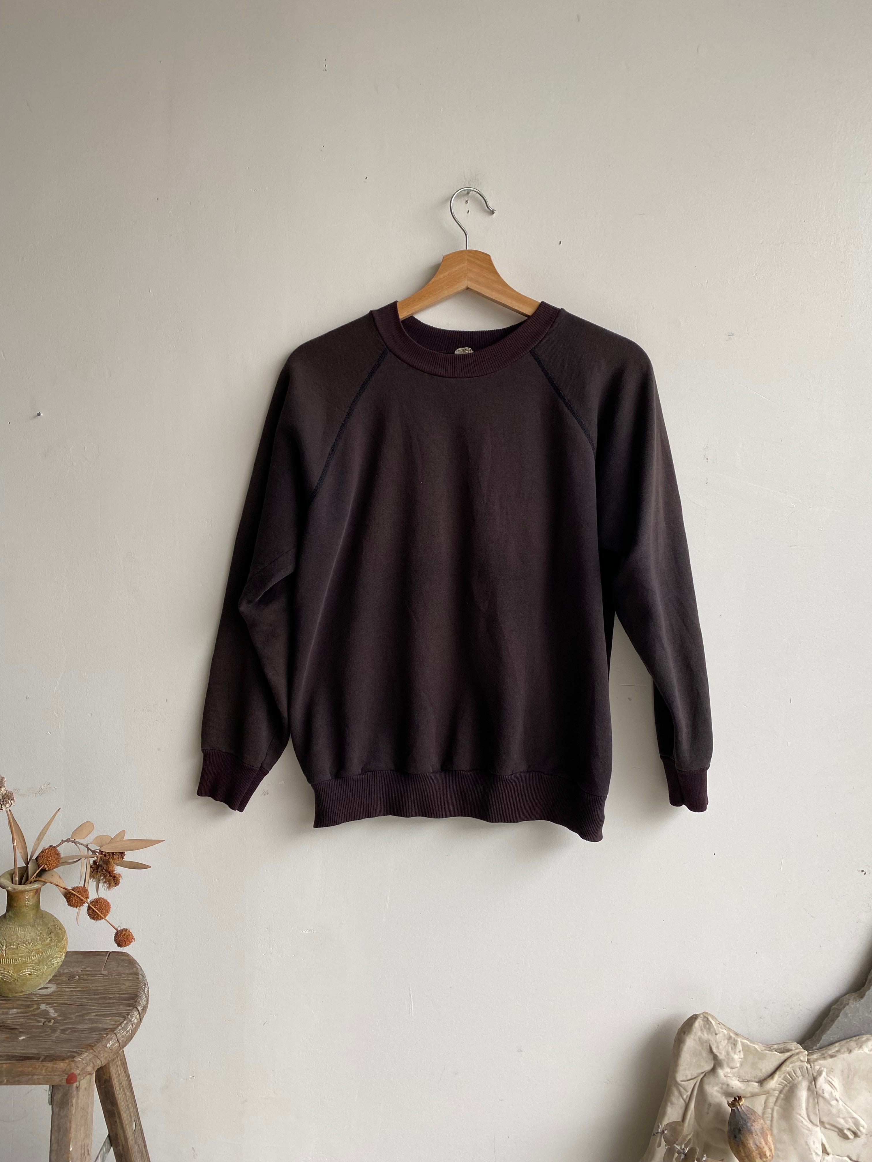 1980s Plum Sweatshirt (Boxy S/M)