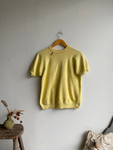 1970s Yellow Short Sleeve Sweatshirt (S/M)