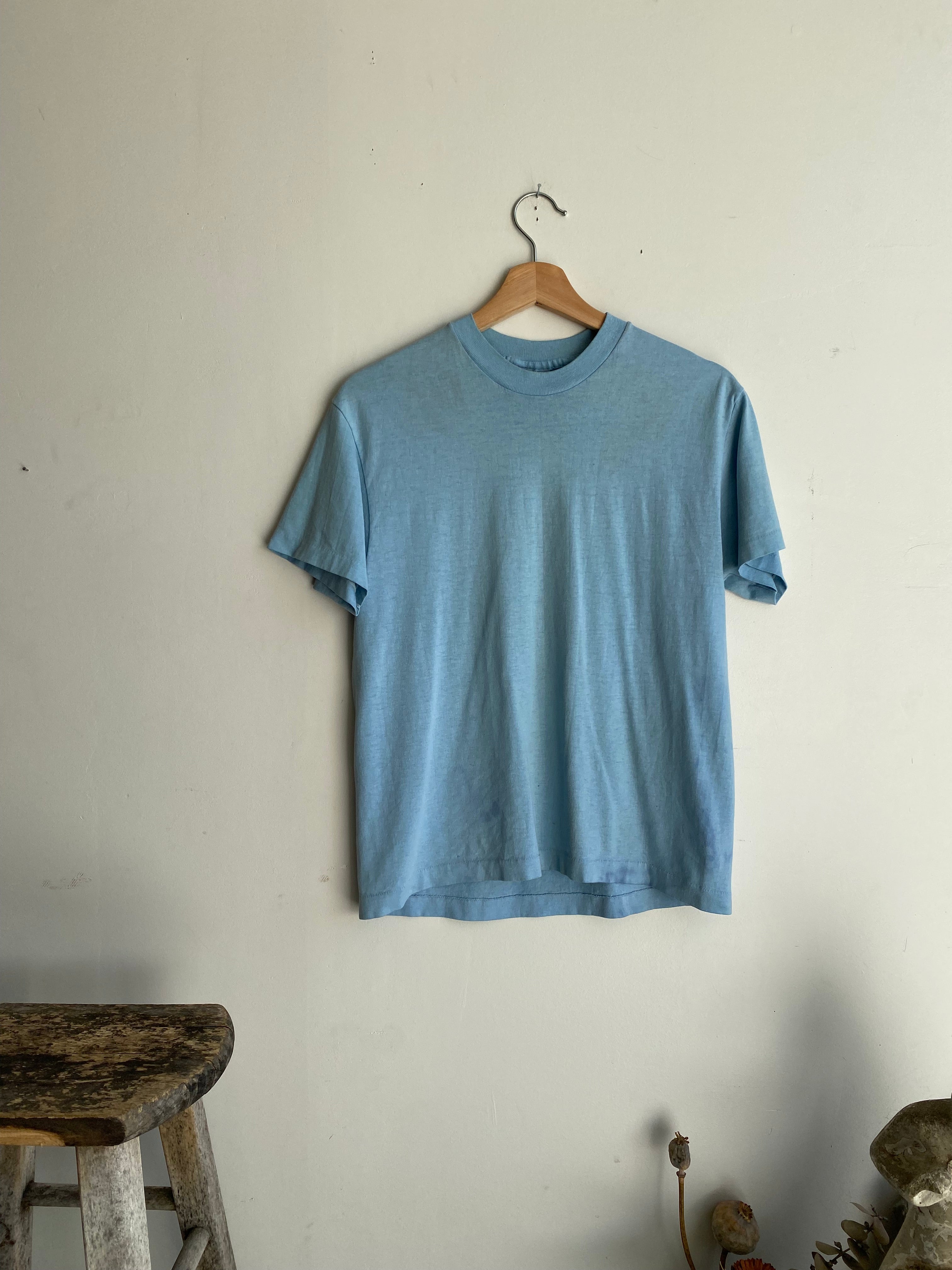 1980s Light Blue Blank (M)