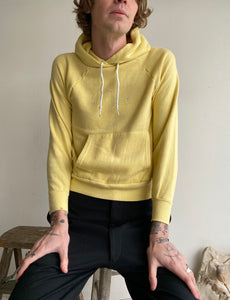 1970s Well-Worn Yellow Hoodie (S)