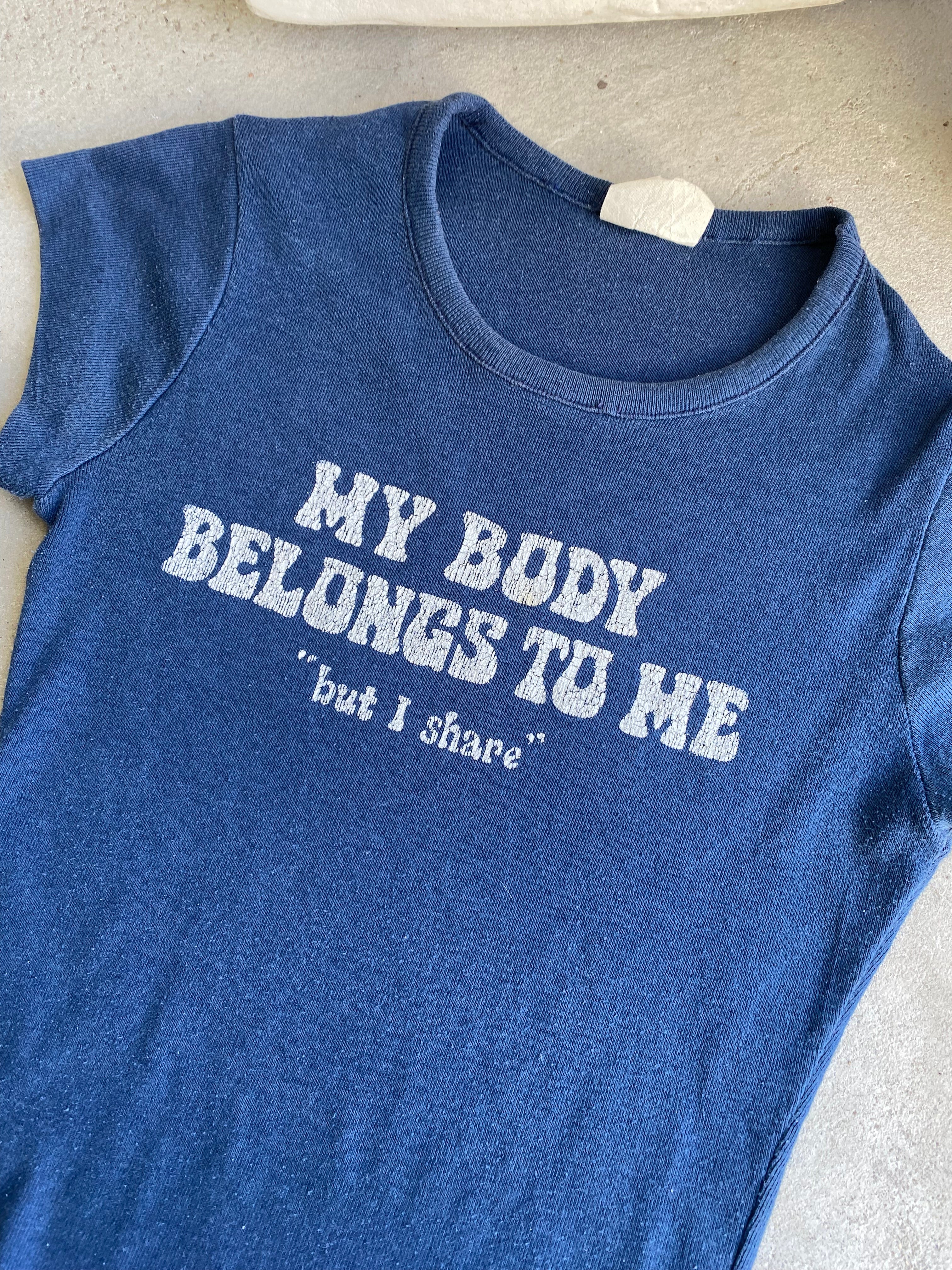 1970s "My Body Belongs To Me" Tee (XS)