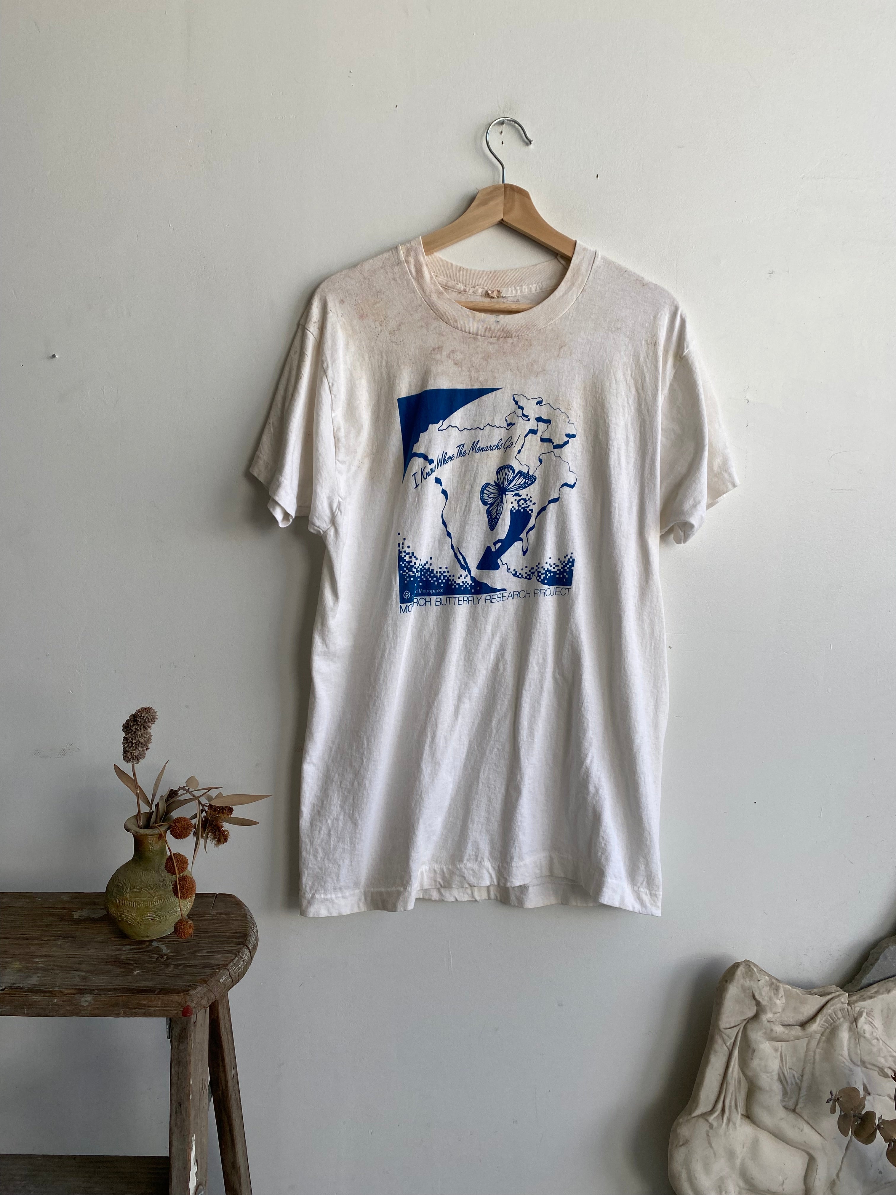 1980s Monarch Butterfly Research T-Shirt (L/XL)