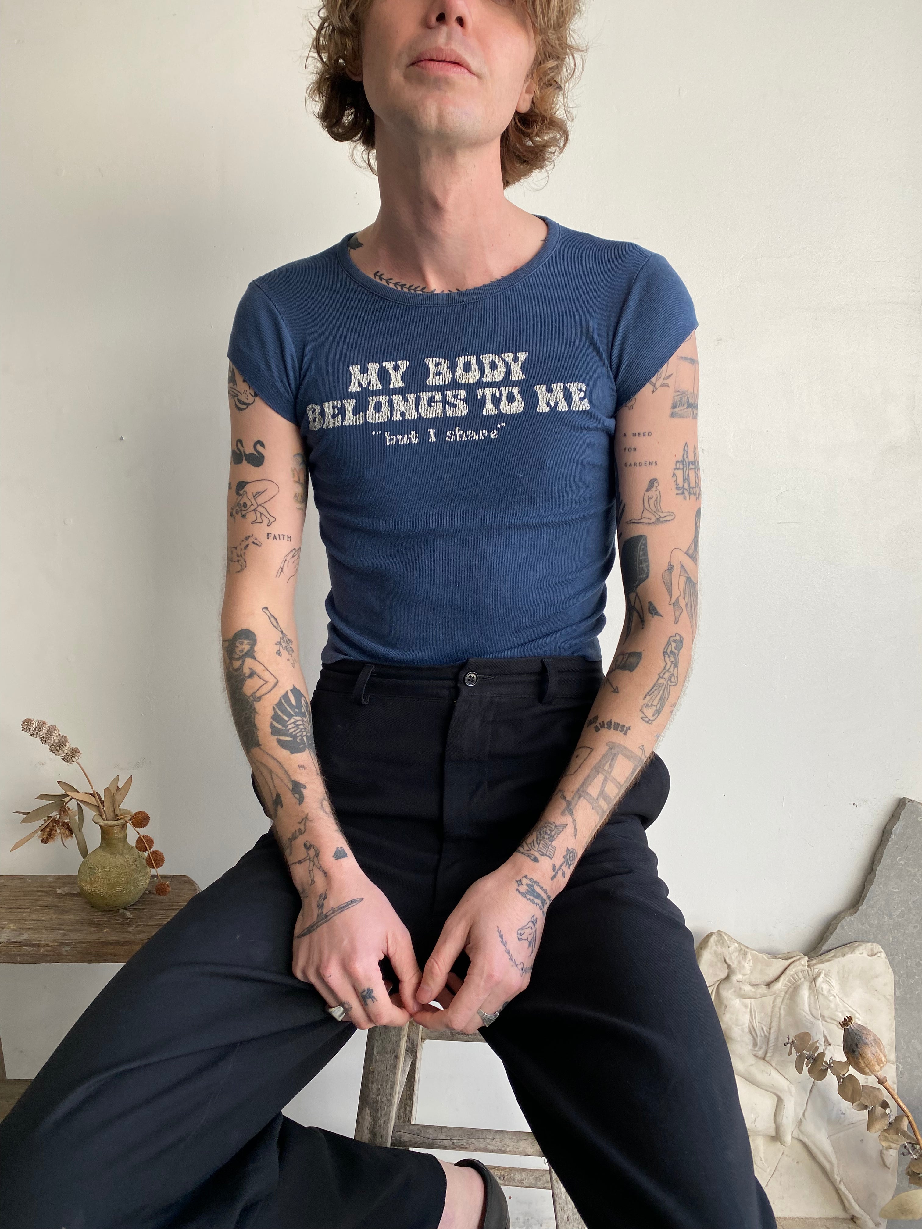 1970s "My Body Belongs To Me" Tee (XS)