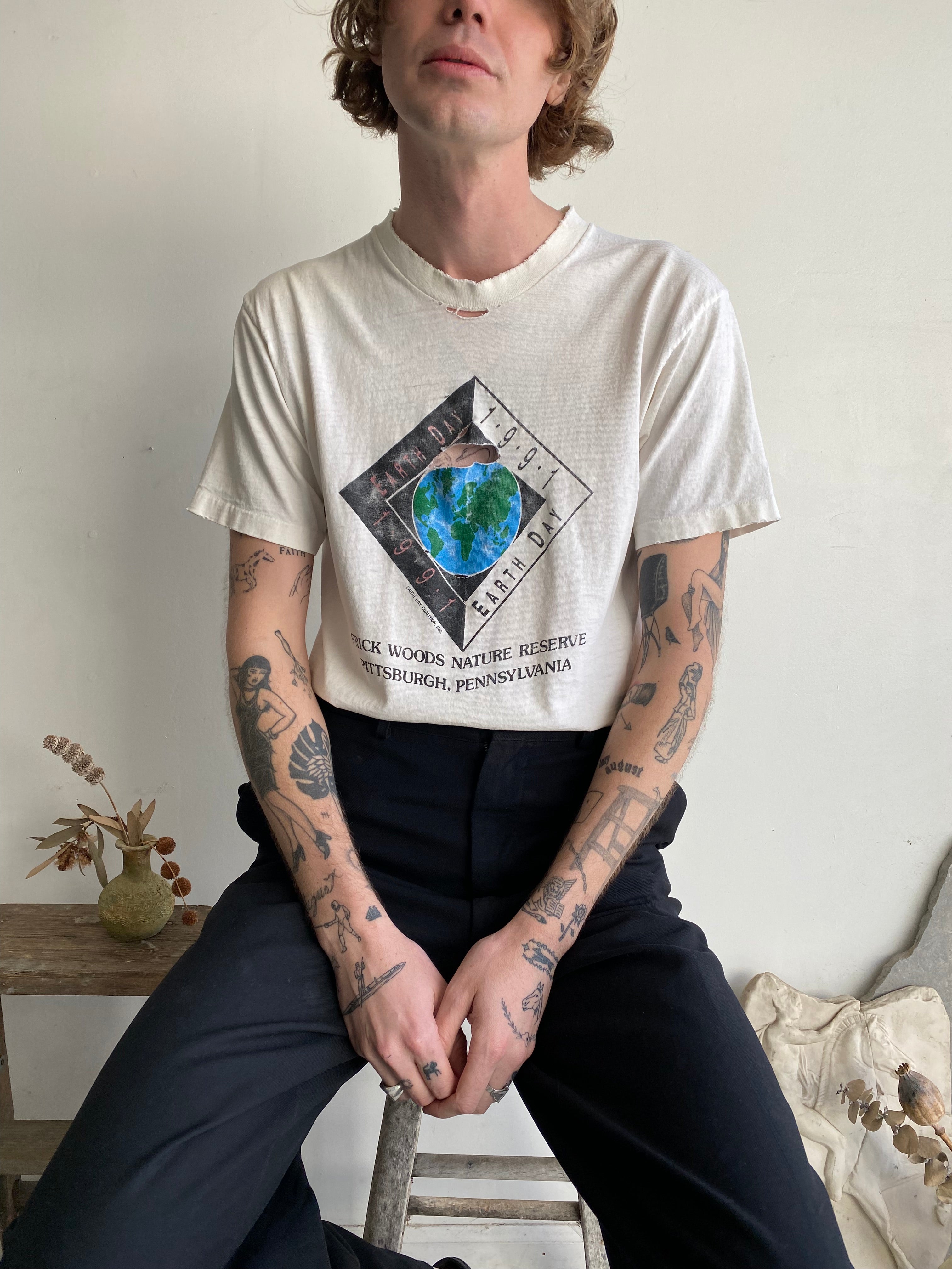 1991 Well-Worn Earth Day T-Shirt (M/L)