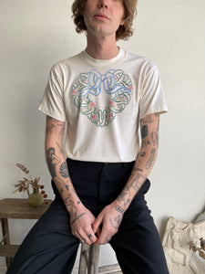 1980s Bubble Print Heart Tee (S/M)