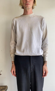 1970s Stained Blank Taupe Sweatshirt (Boxy M)