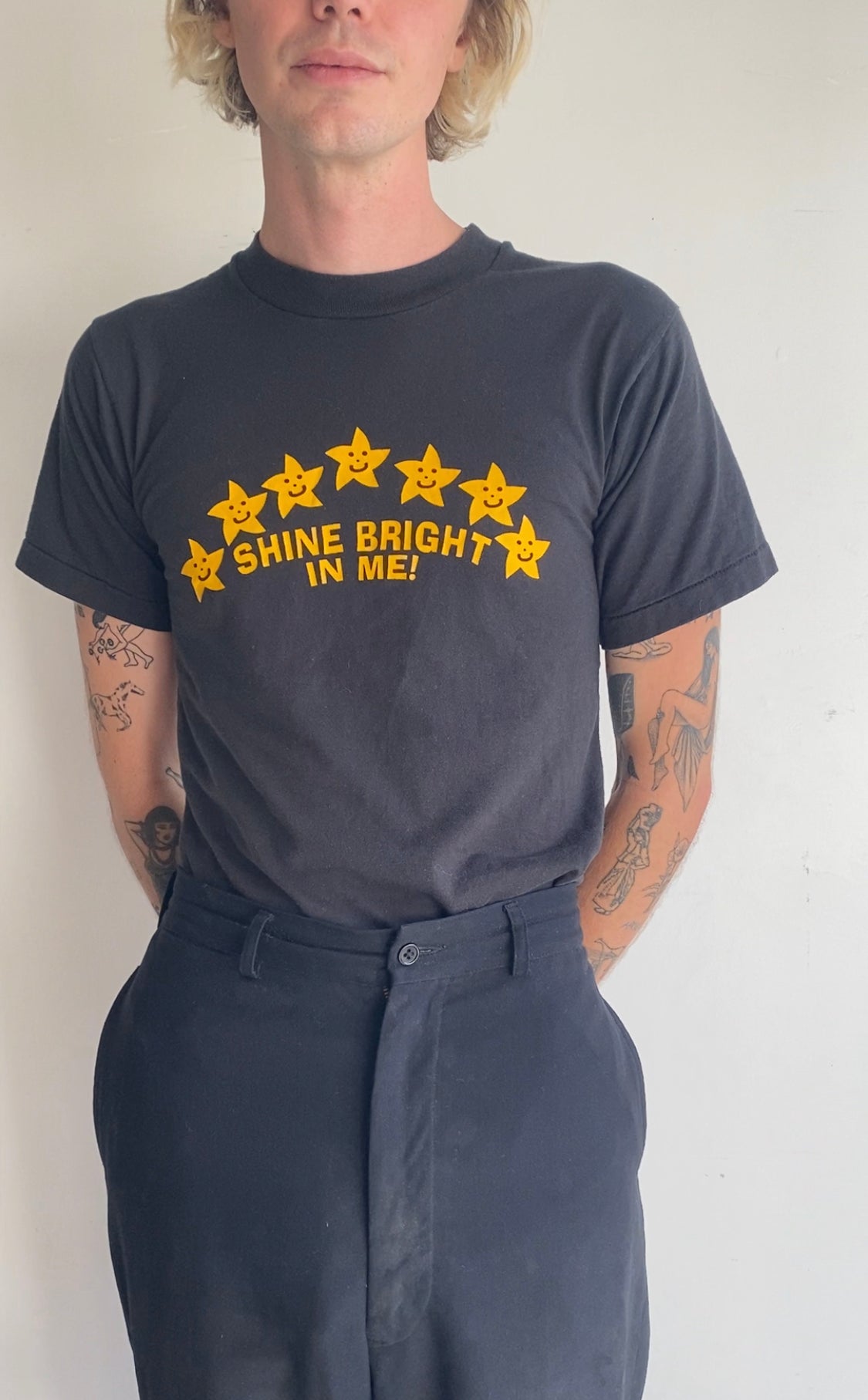 1990s "Shine Bright in Me" T-Shirt (S)