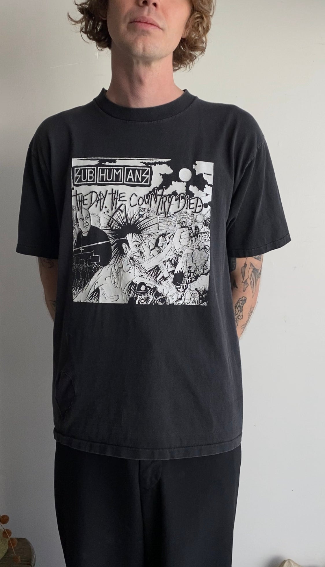 1990s Subhumans The Day the Country Died Tee (M/L)