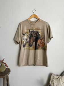 1980s Wrap-Around Kentucky Horses Tee (M/L)