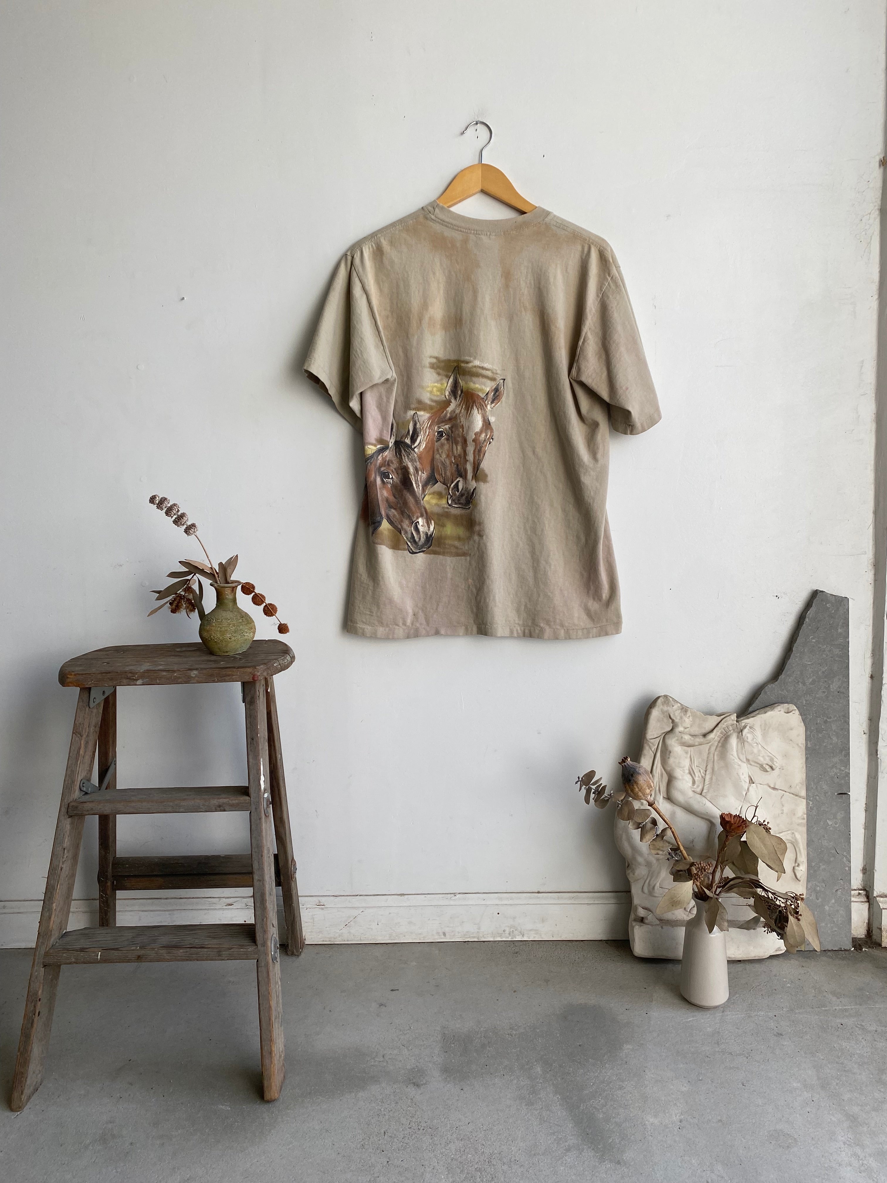 1980s Wrap-Around Kentucky Horses Tee (M/L)