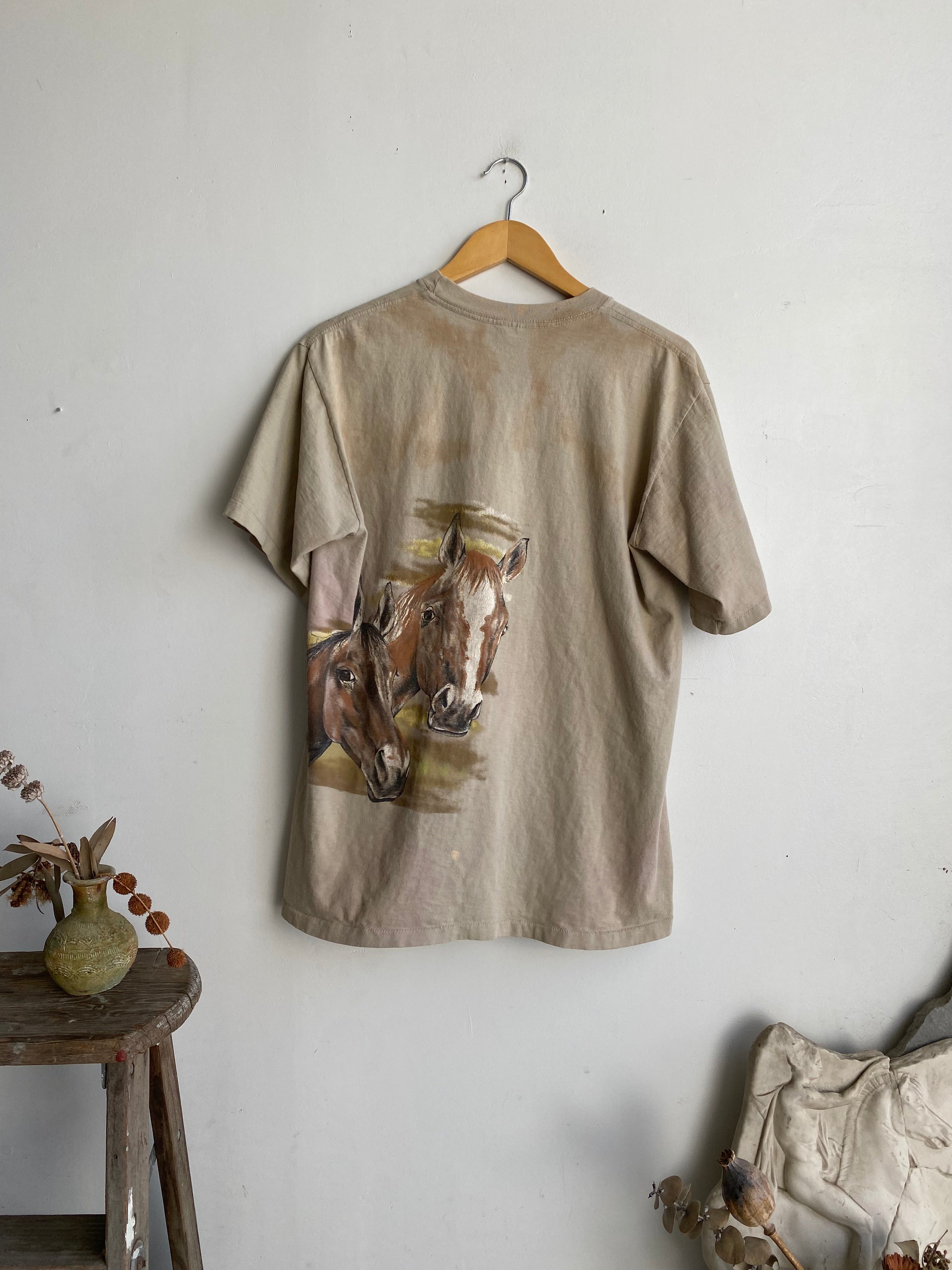1980s Wrap-Around Kentucky Horses Tee (M/L)