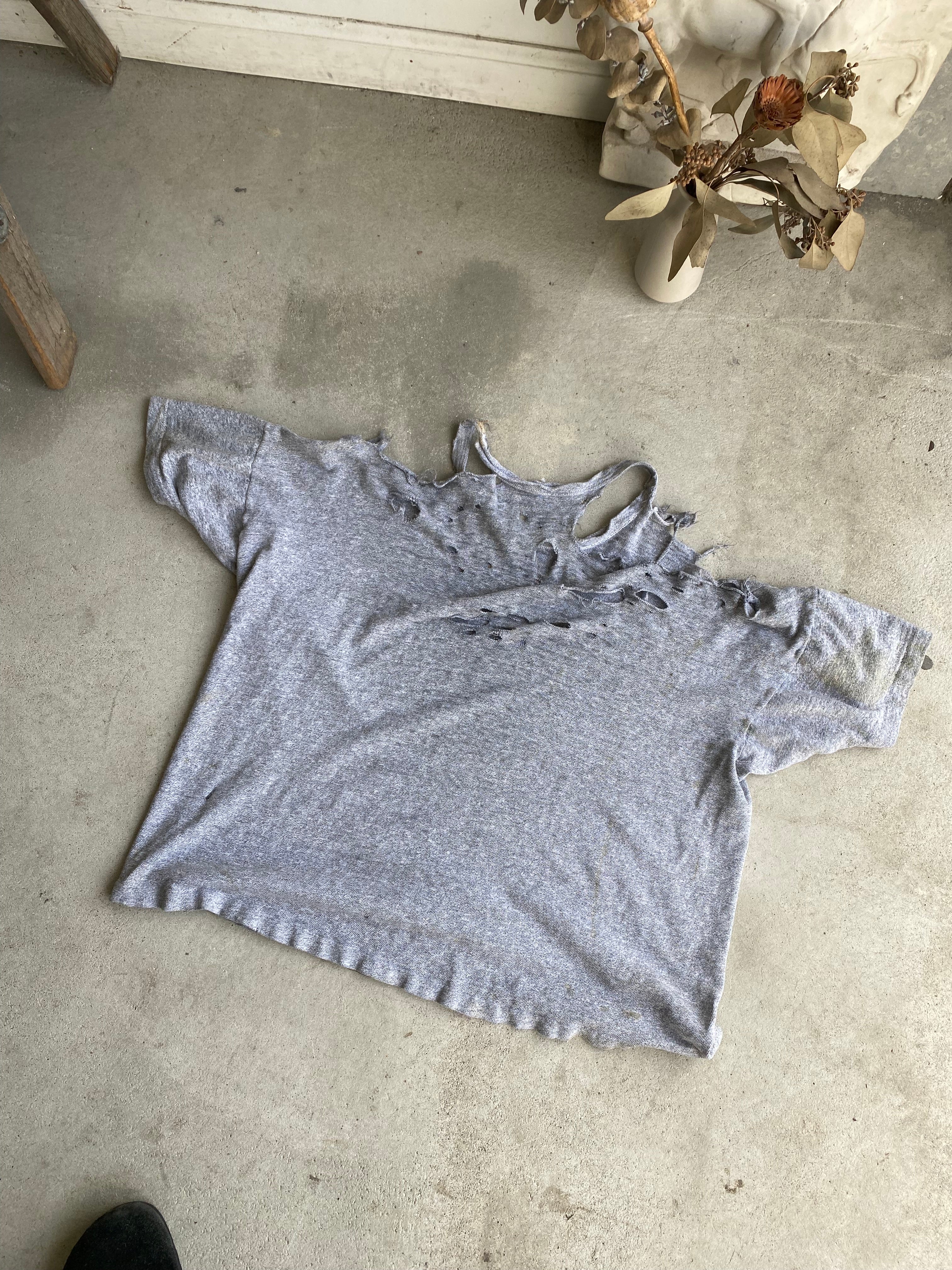 1960s Thrashed Champion Tee (Cropped M/L)