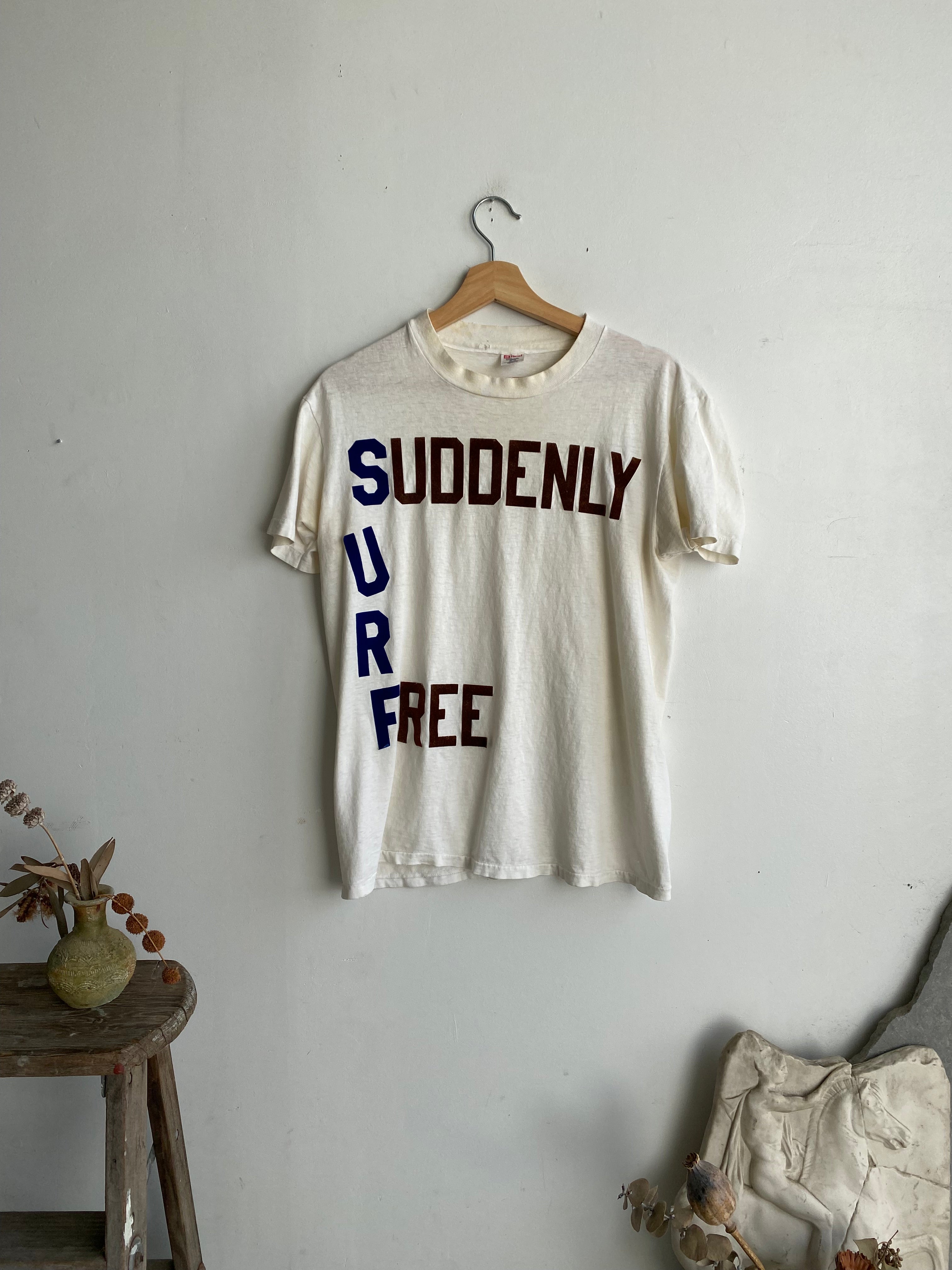 1970s Suddenly Free SURF T-Shirt (M)