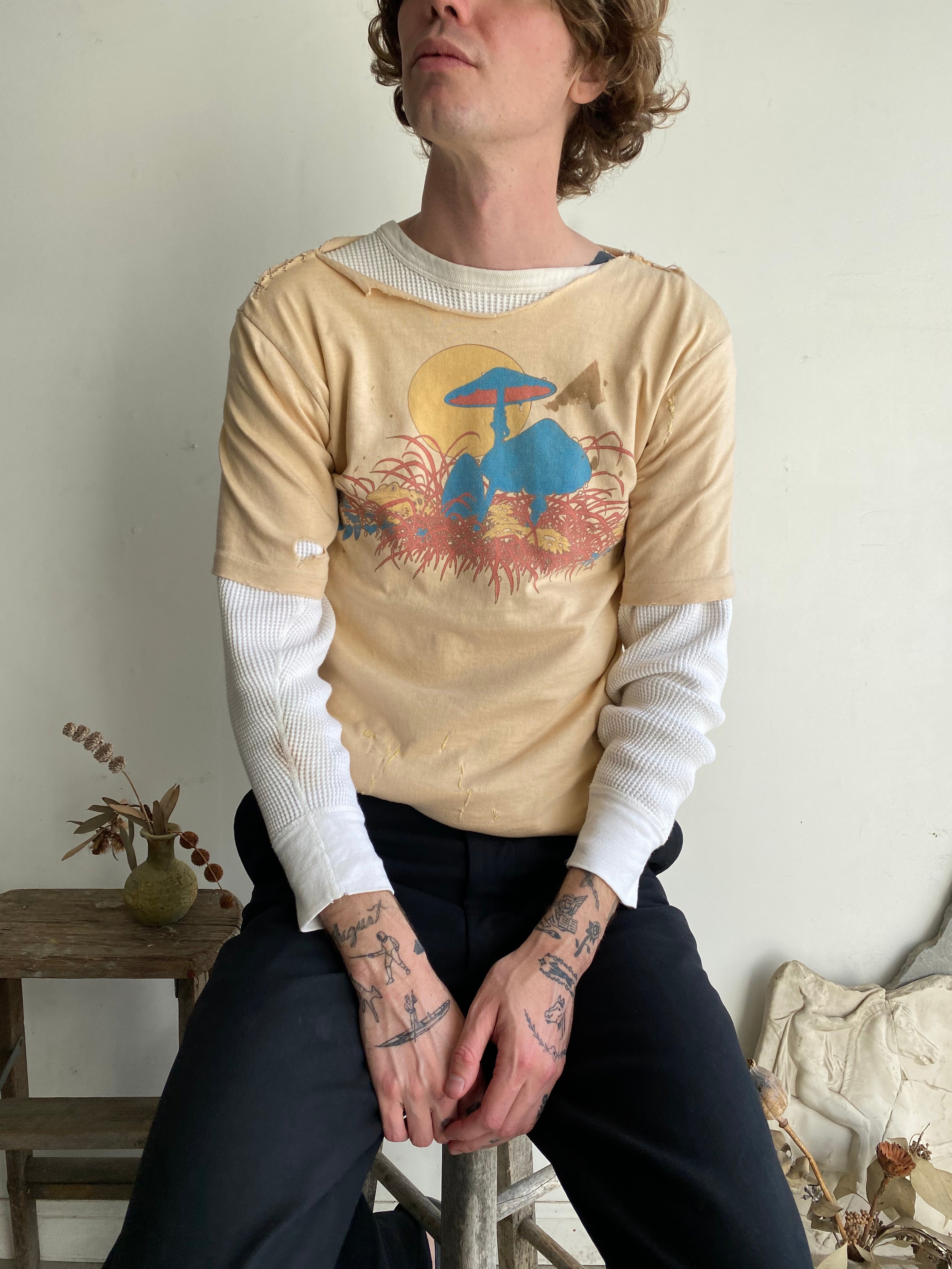 1970s Thrashed Mushroom T-Shirt (M)