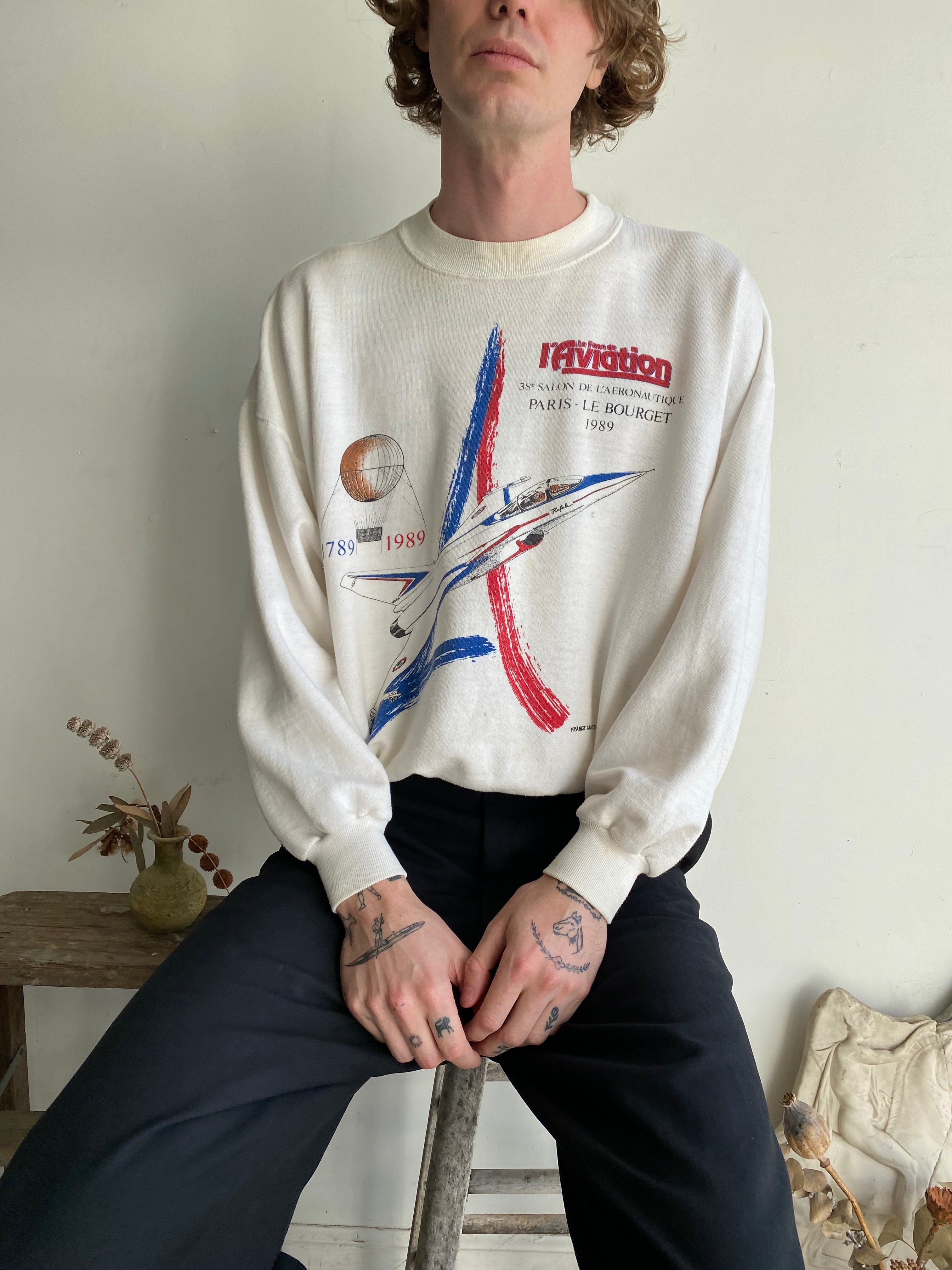 1989 L'Aviation Sweatshirt (Boxy M)