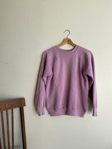 1980s Lavender Blank Sweatshirt (M)