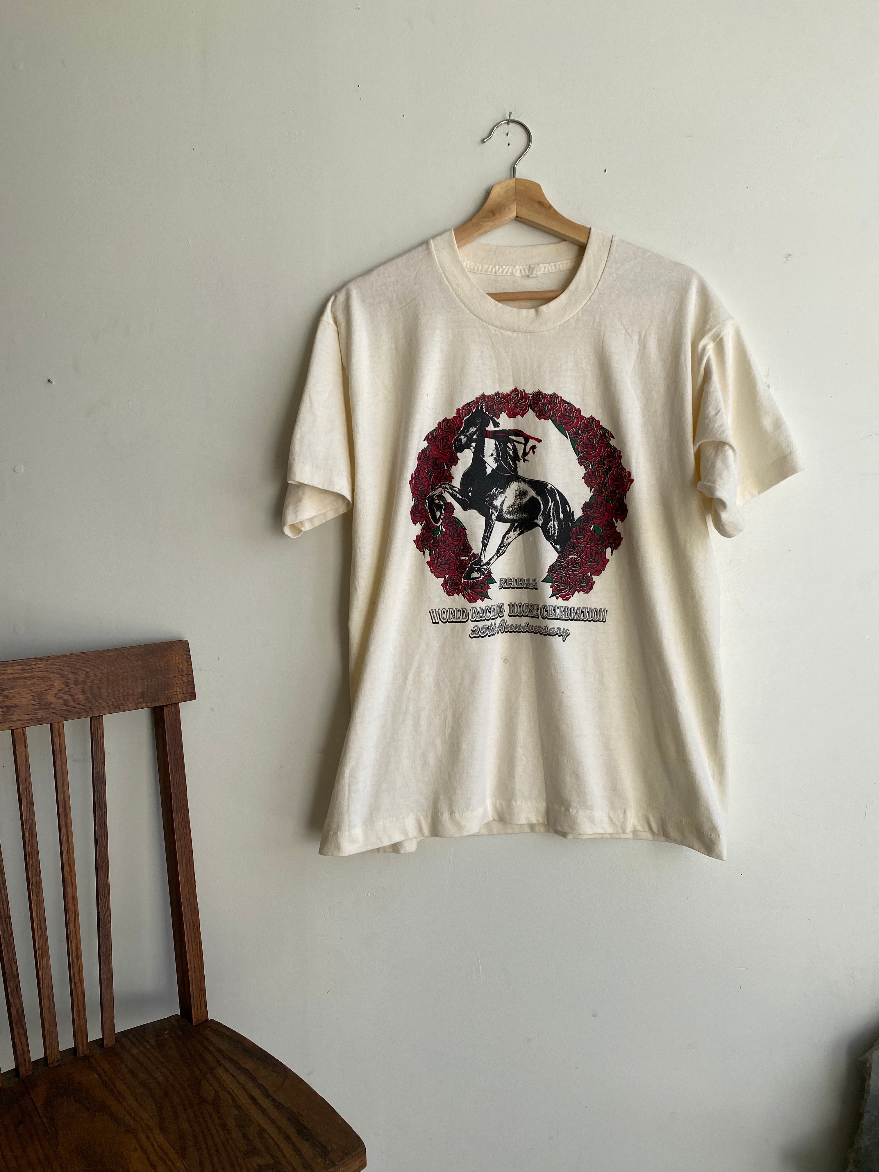 1990s Horse Racing Celebration T-Shirt (L)