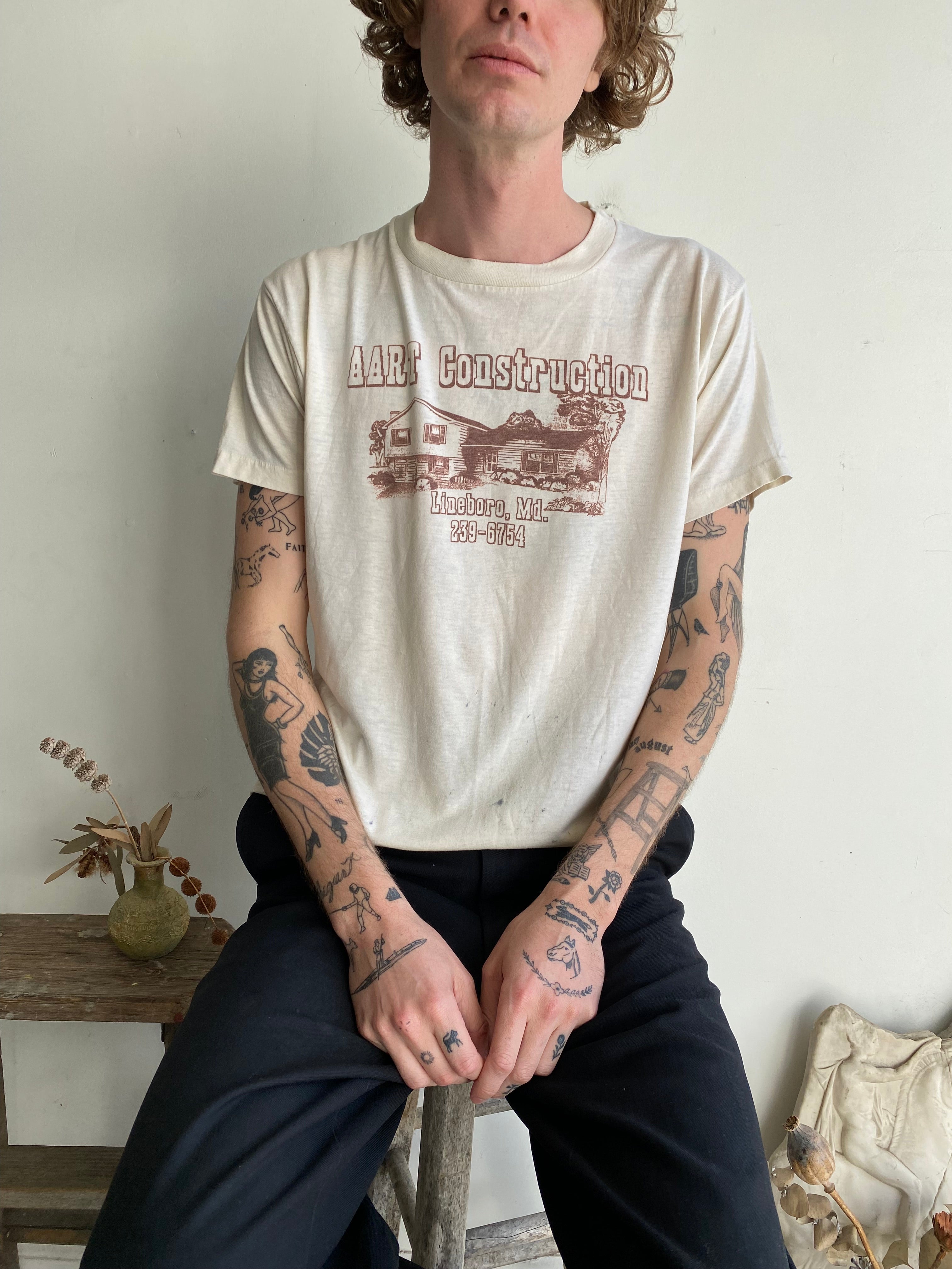 1980s AART Construction T-Shirt (S/M)