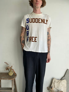 1970s Suddenly Free SURF T-Shirt (M)
