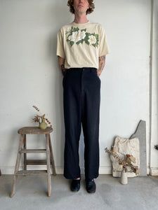 1990s Hand-Painted Floral Tee (L)