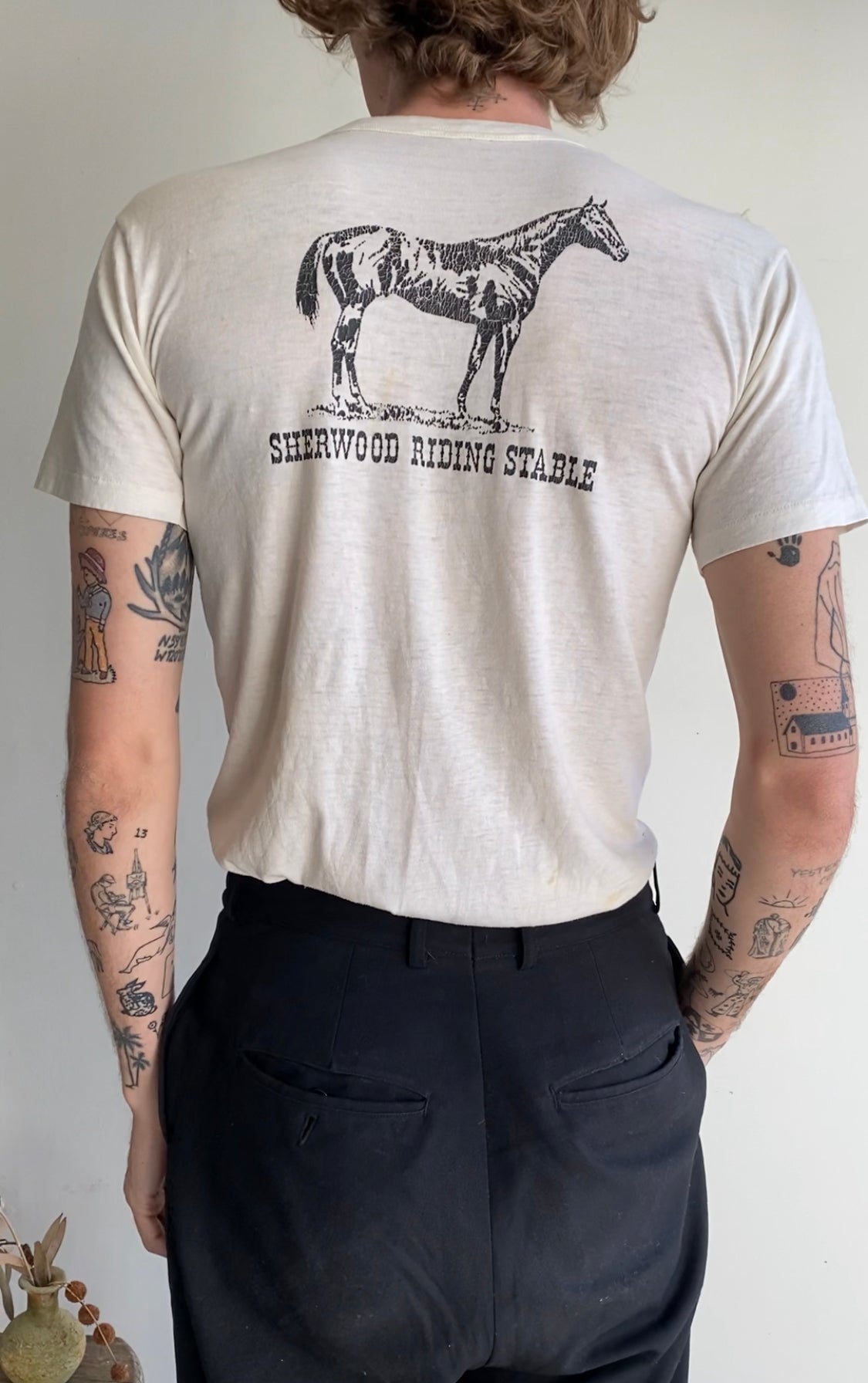 1980s Sherwood Riding Stable Tee (S)