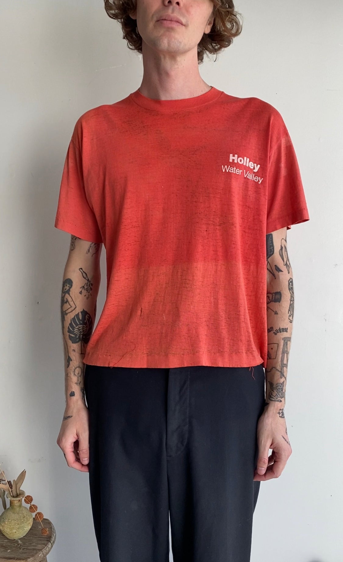 1980s Well-Worn Holley Water Valley Tee (Boxy M)