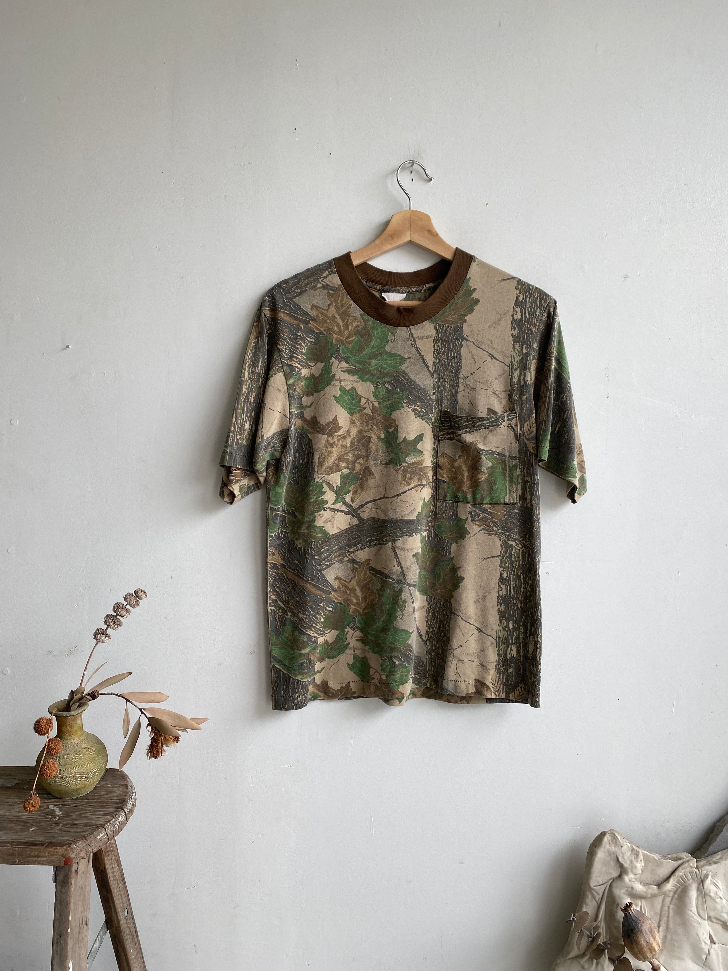 1980s Camo T-Shirt (S/M)