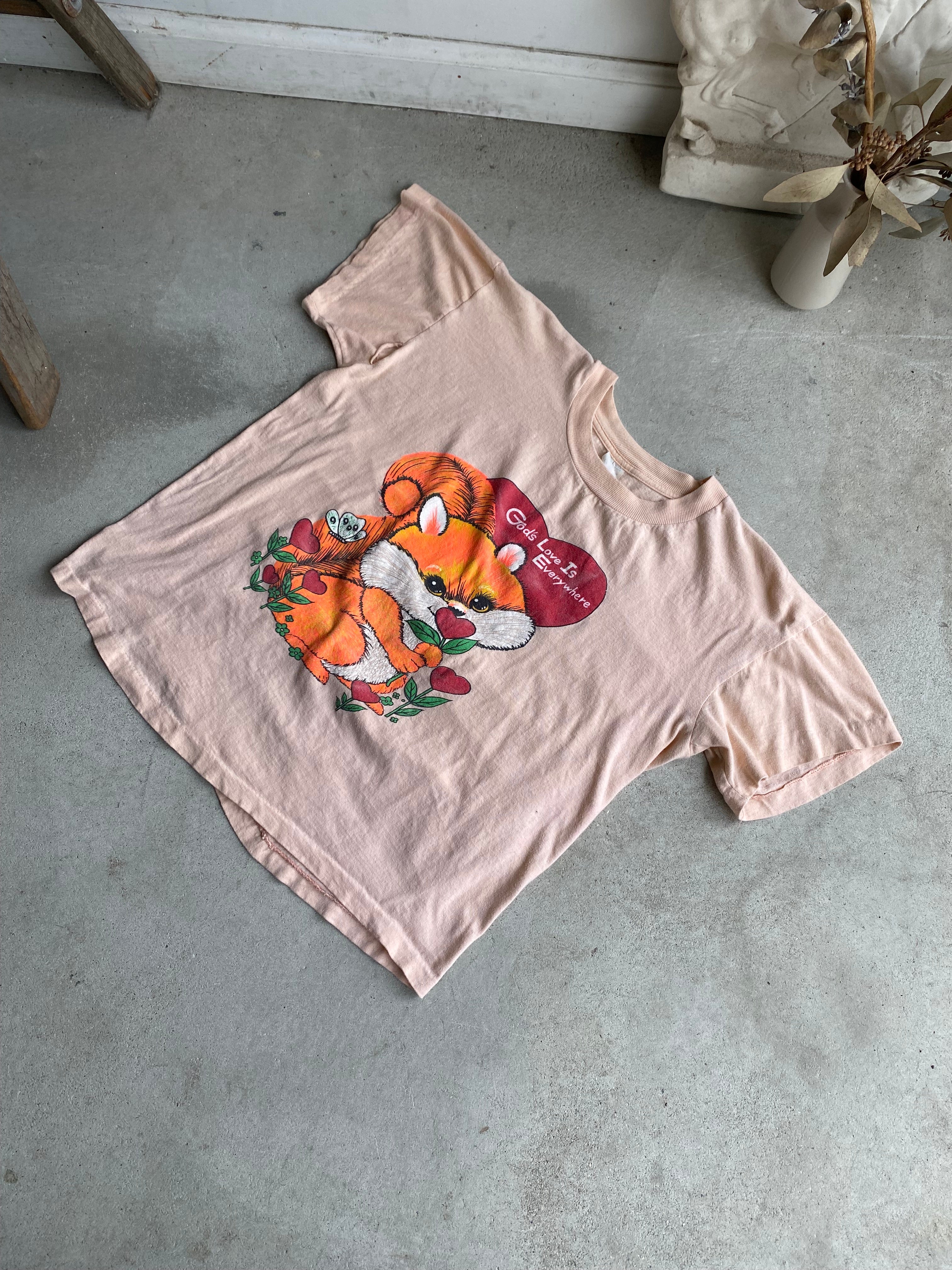 1980s "God's Love Is Everywhere" T-Shirt (Boxy S)