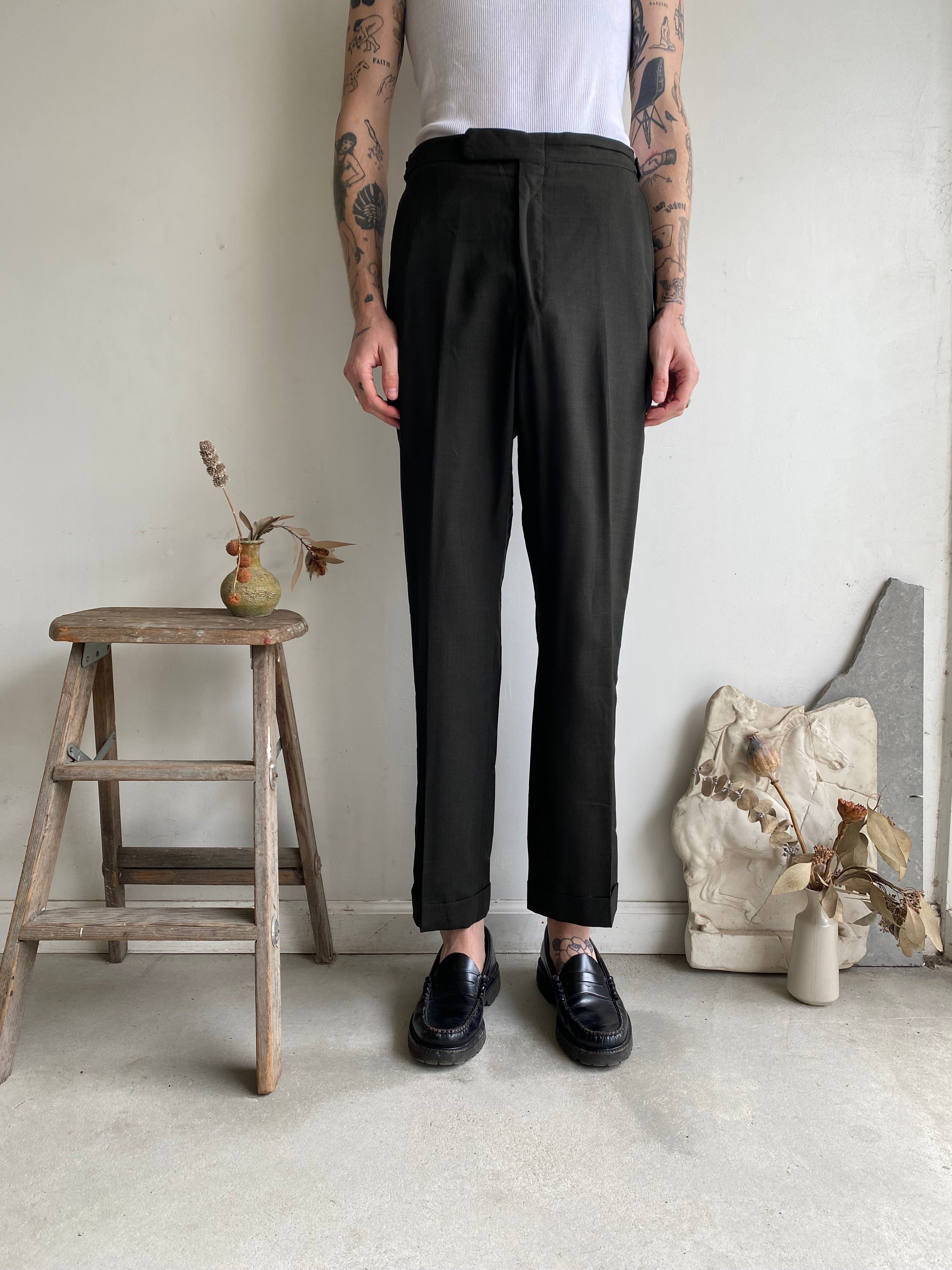 1960s Sewn Cuff Trousers (32 x 31)