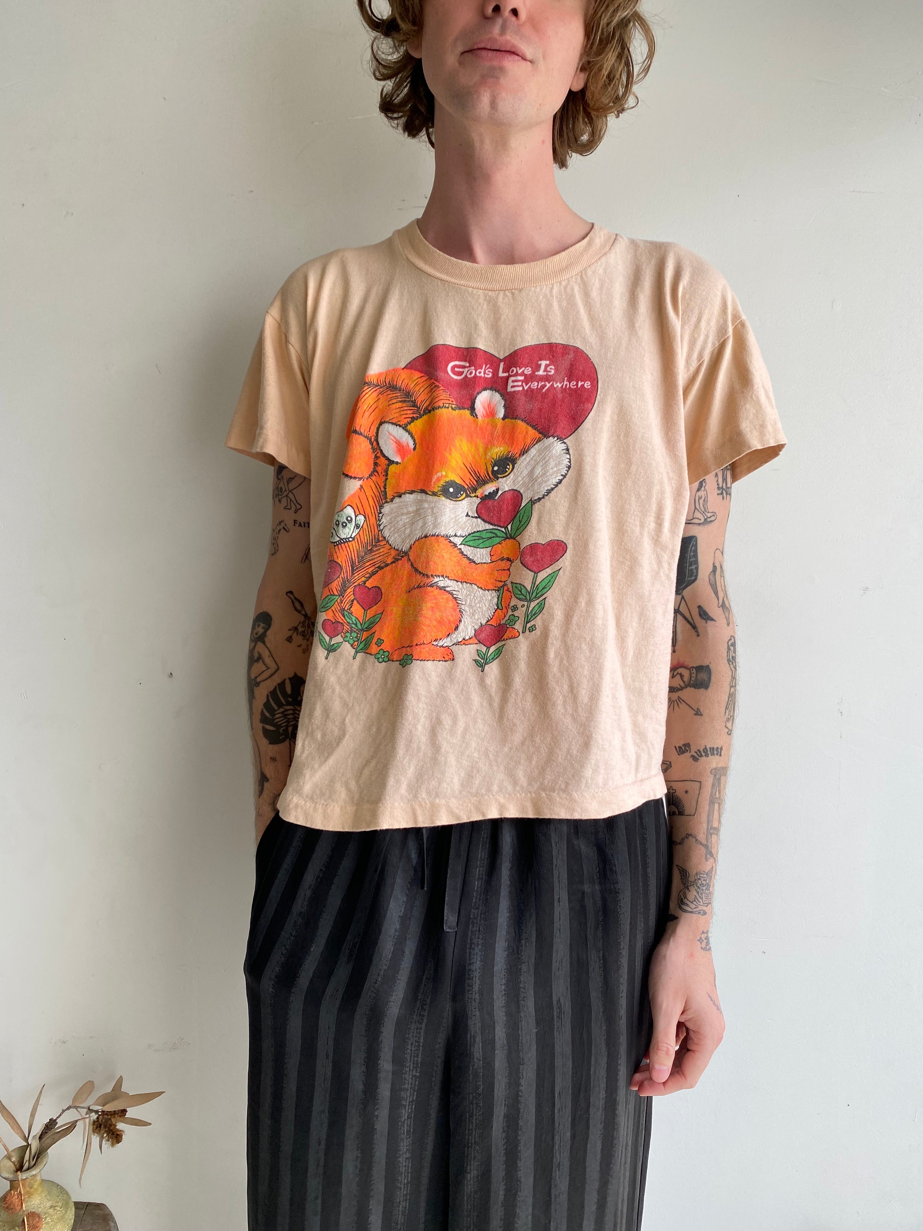 1980s "God's Love Is Everywhere" T-Shirt (Boxy S)