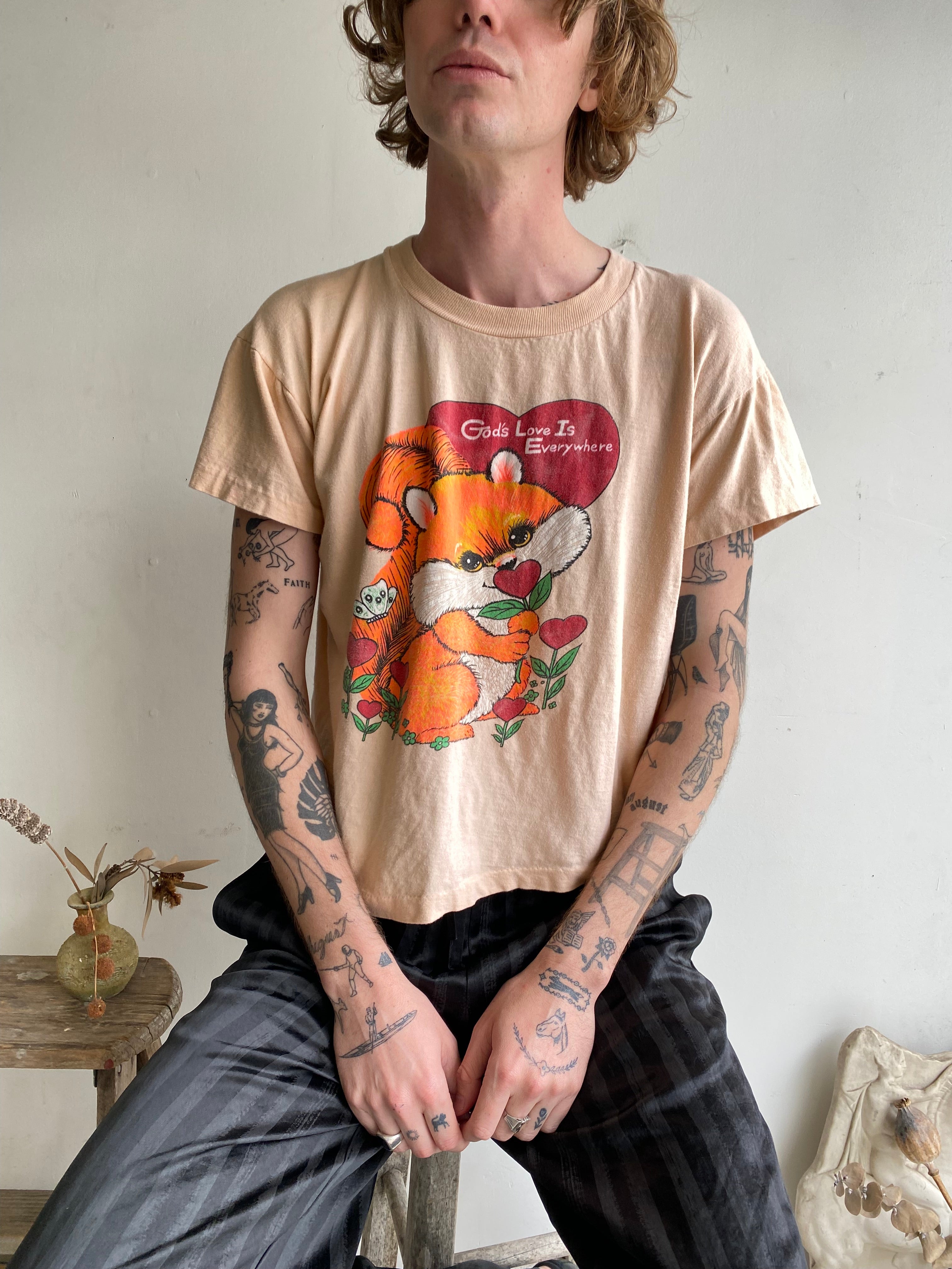 1980s "God's Love Is Everywhere" T-Shirt (Boxy S)