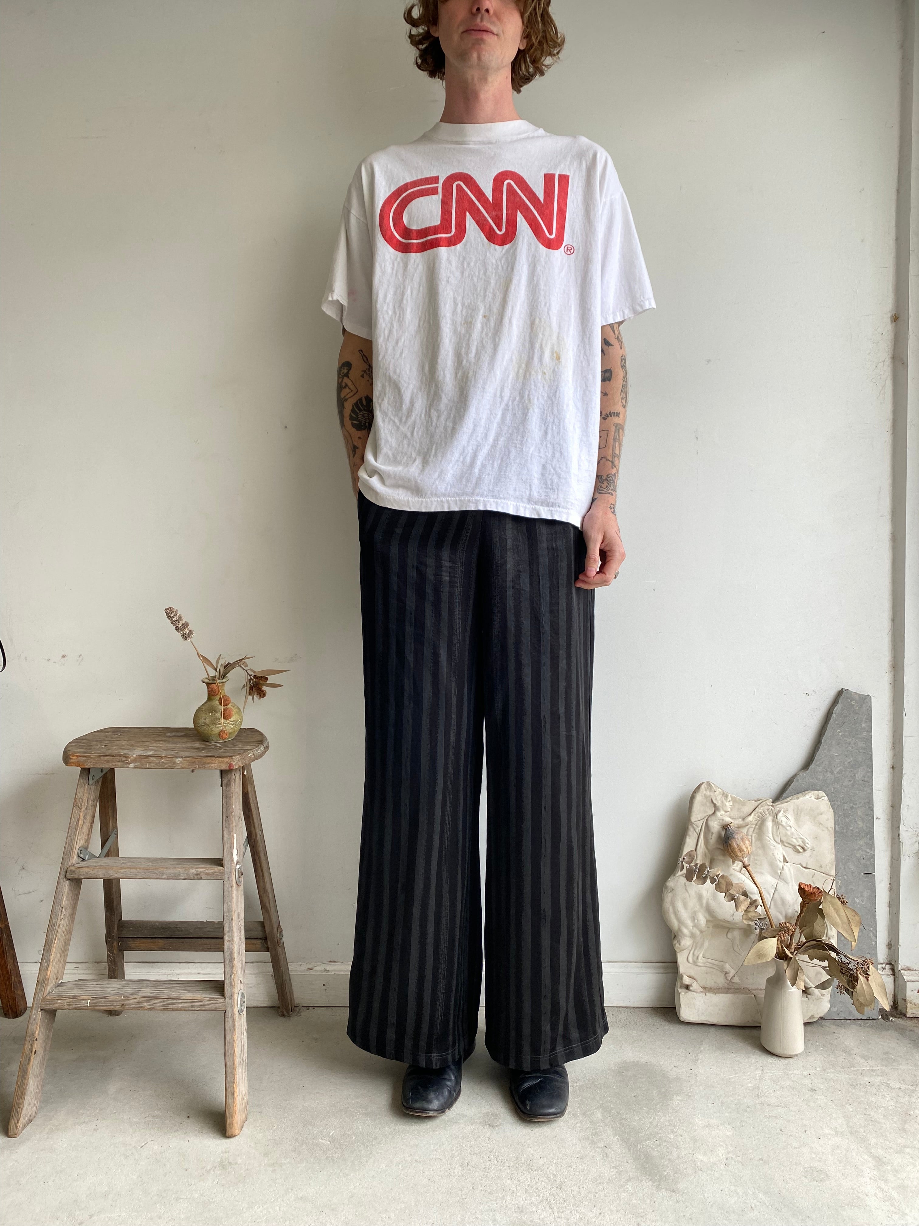 1990s Stained CNN T-Shirt (XXL)